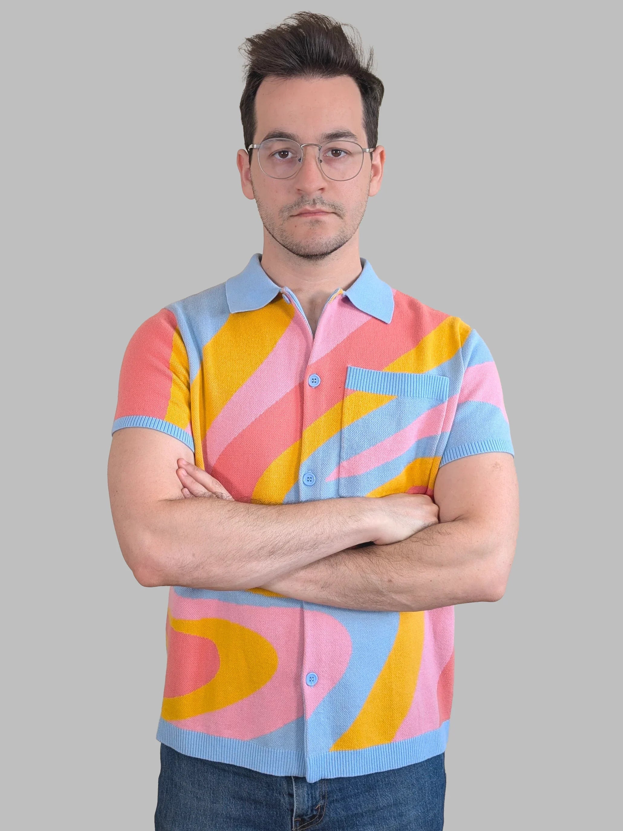 Beautiful Dreamer Button Up - Sleepy Peach