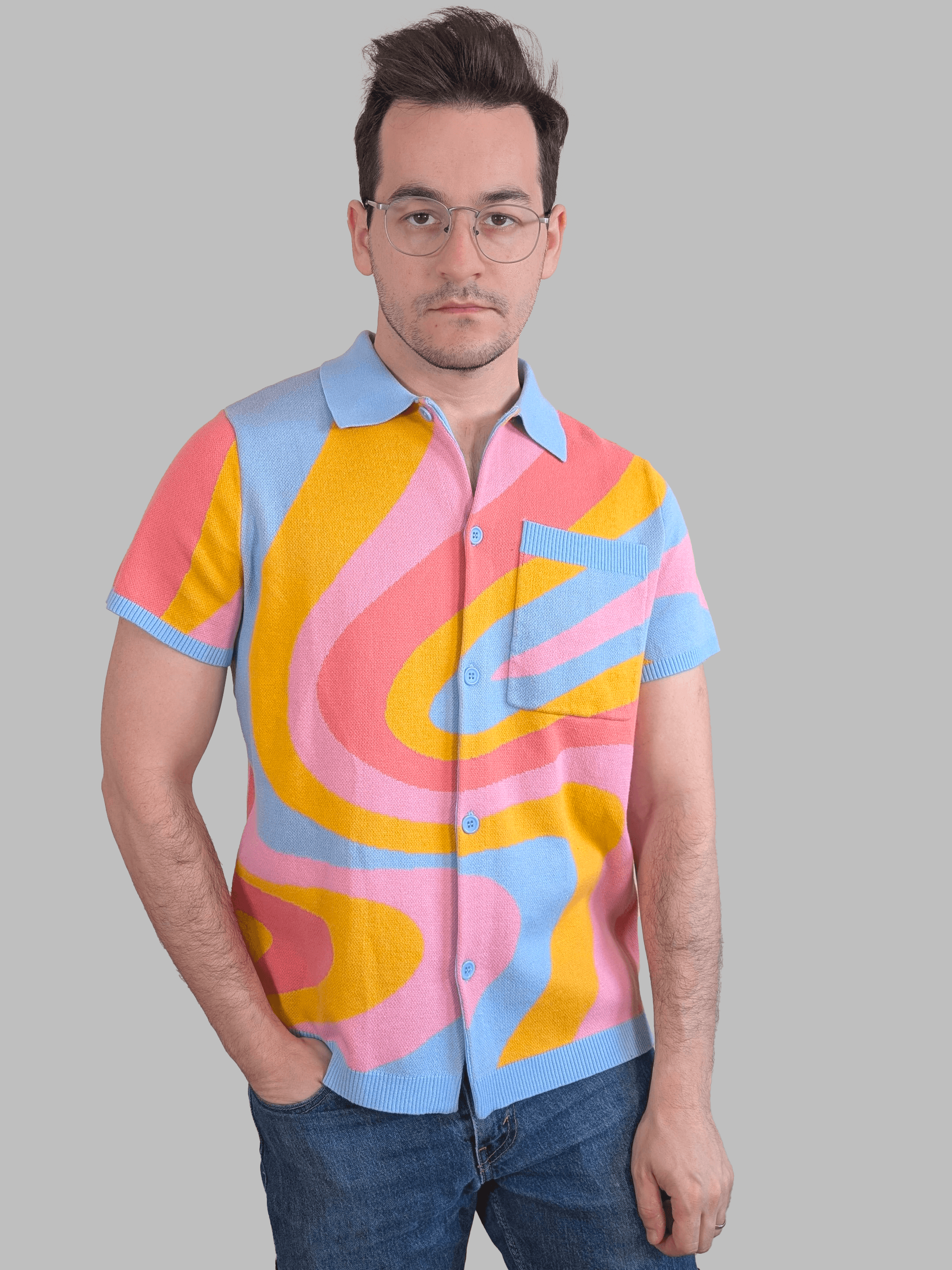Beautiful Dreamer Button Up - Sleepy Peach