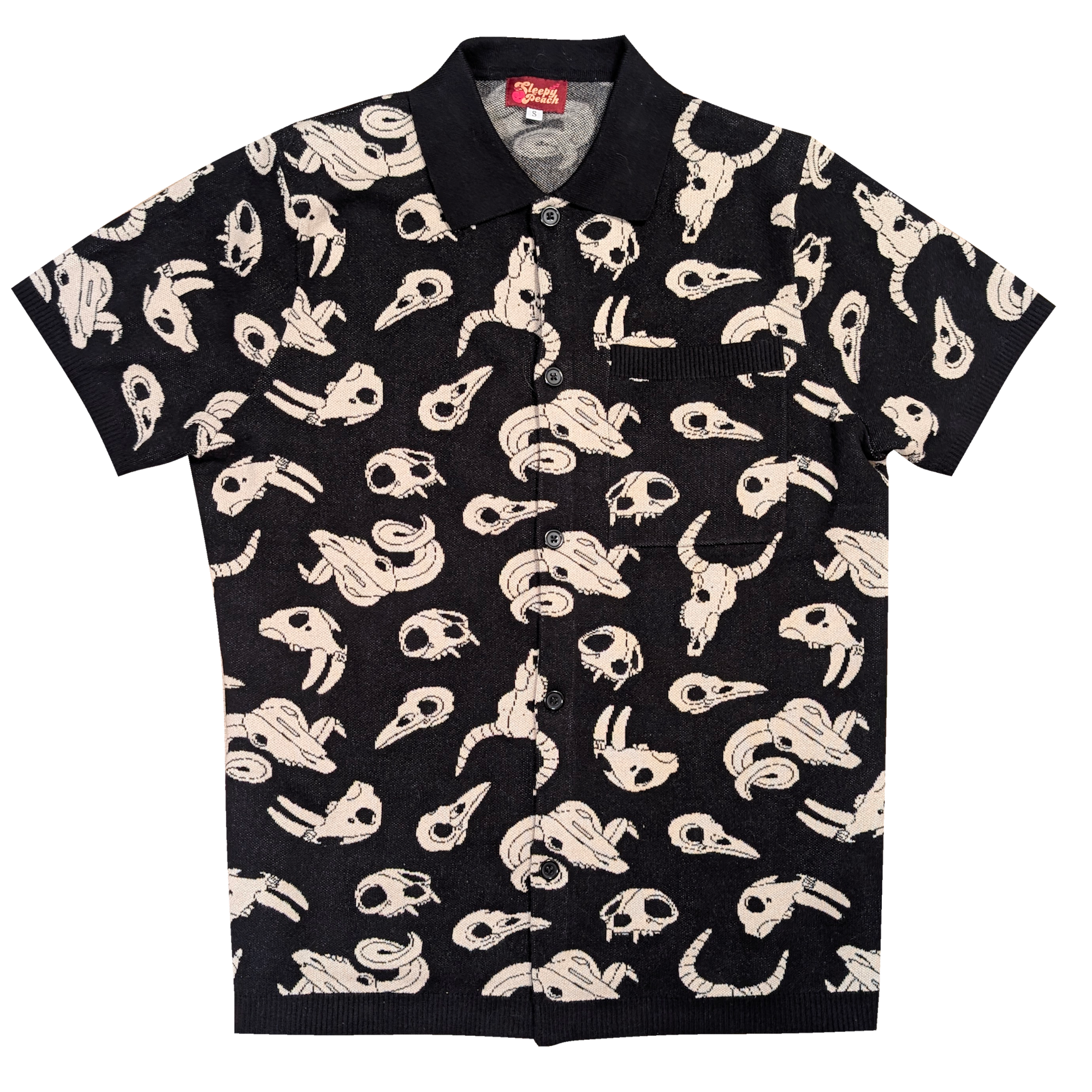 Animal_Skulls_Button_Up_-_Sleepy_Peach