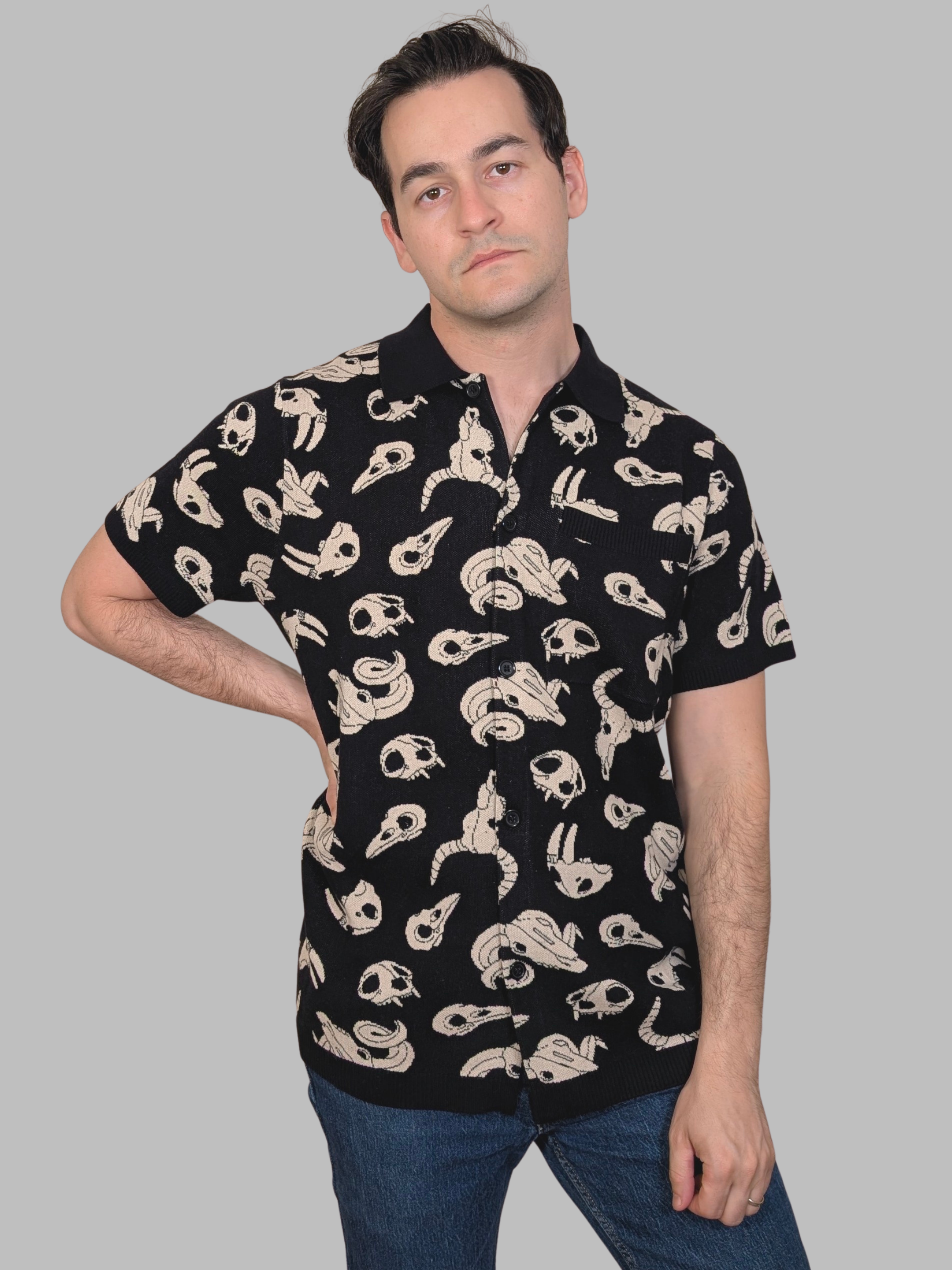 Animal_Skulls_Button_Up_-_Sleepy_Peach