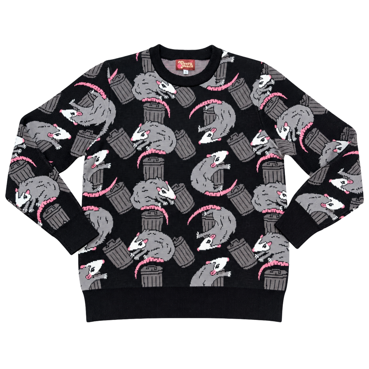 Awesome Opossum Sweater - Sleepy Peach