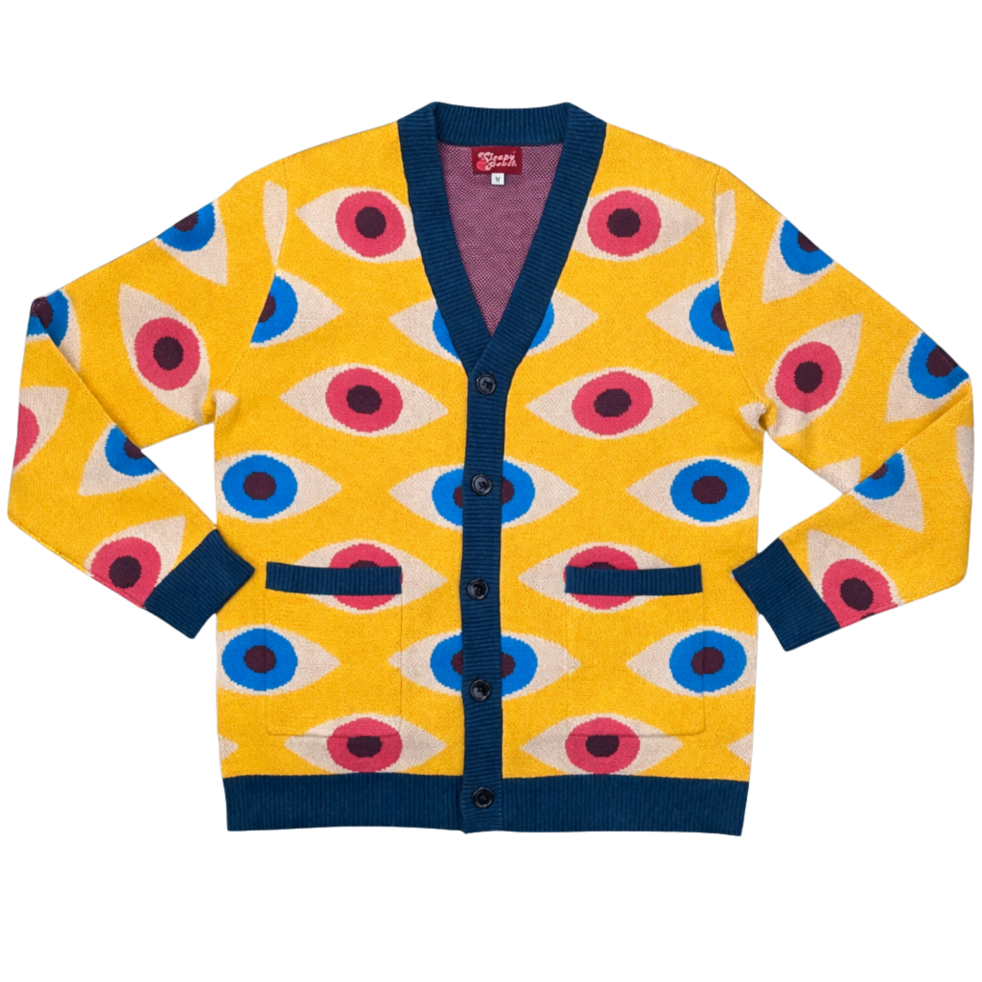 Bauhaus Eyeball Cardigan - Sleepy Peach 19