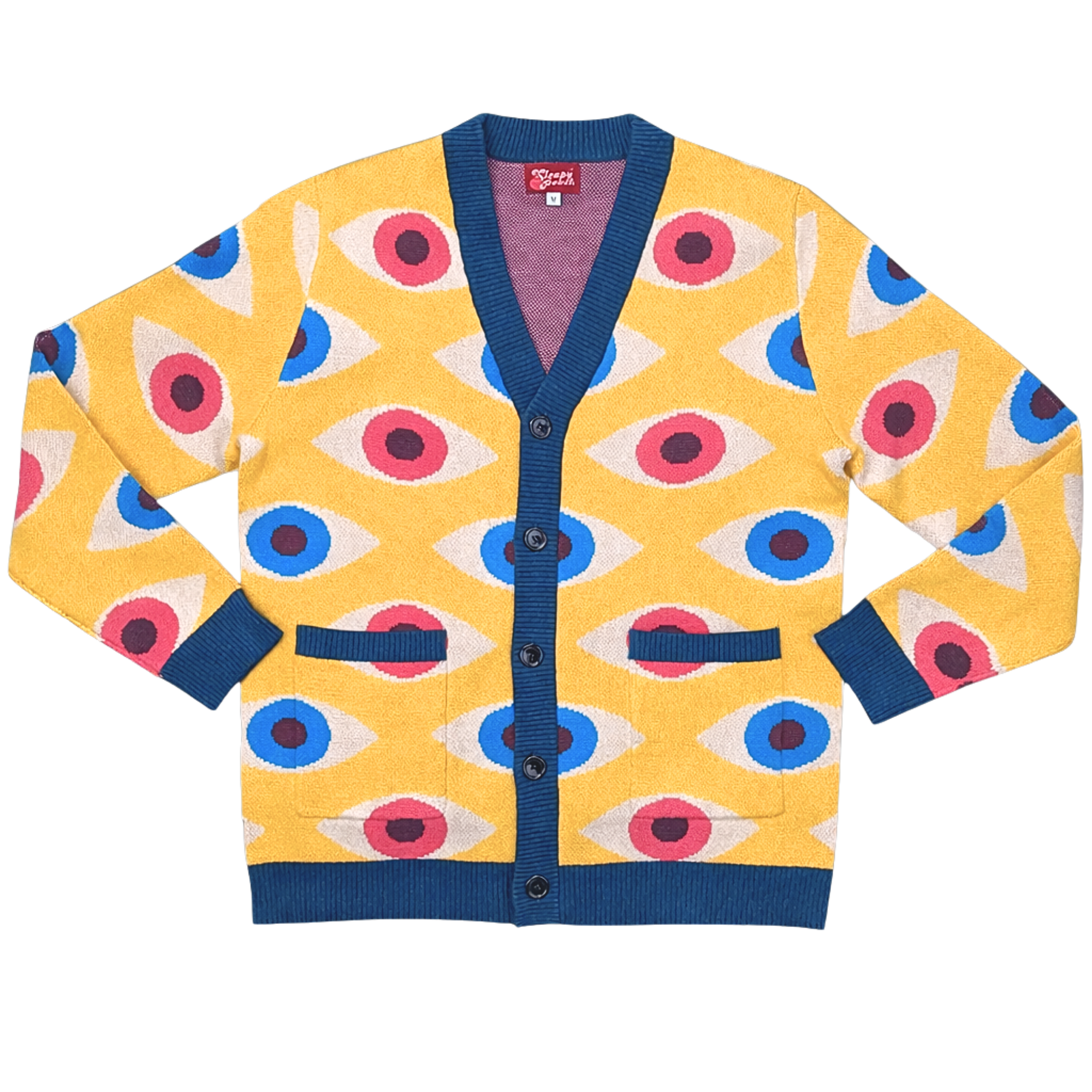 Bauhaus Eyeball Cardigan - Sleepy Peach 292