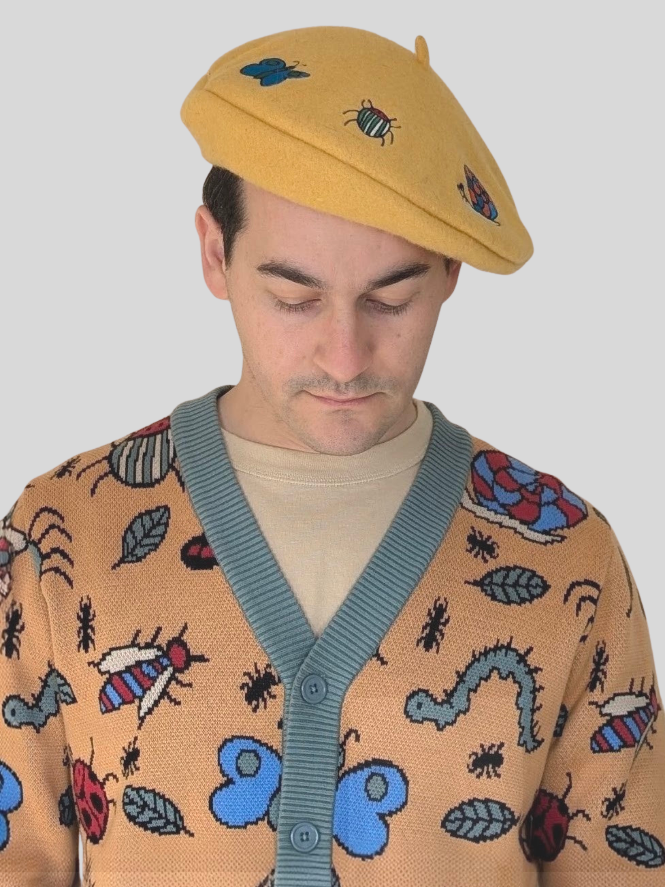 Buggin' Out Beret - Sleepy Peach