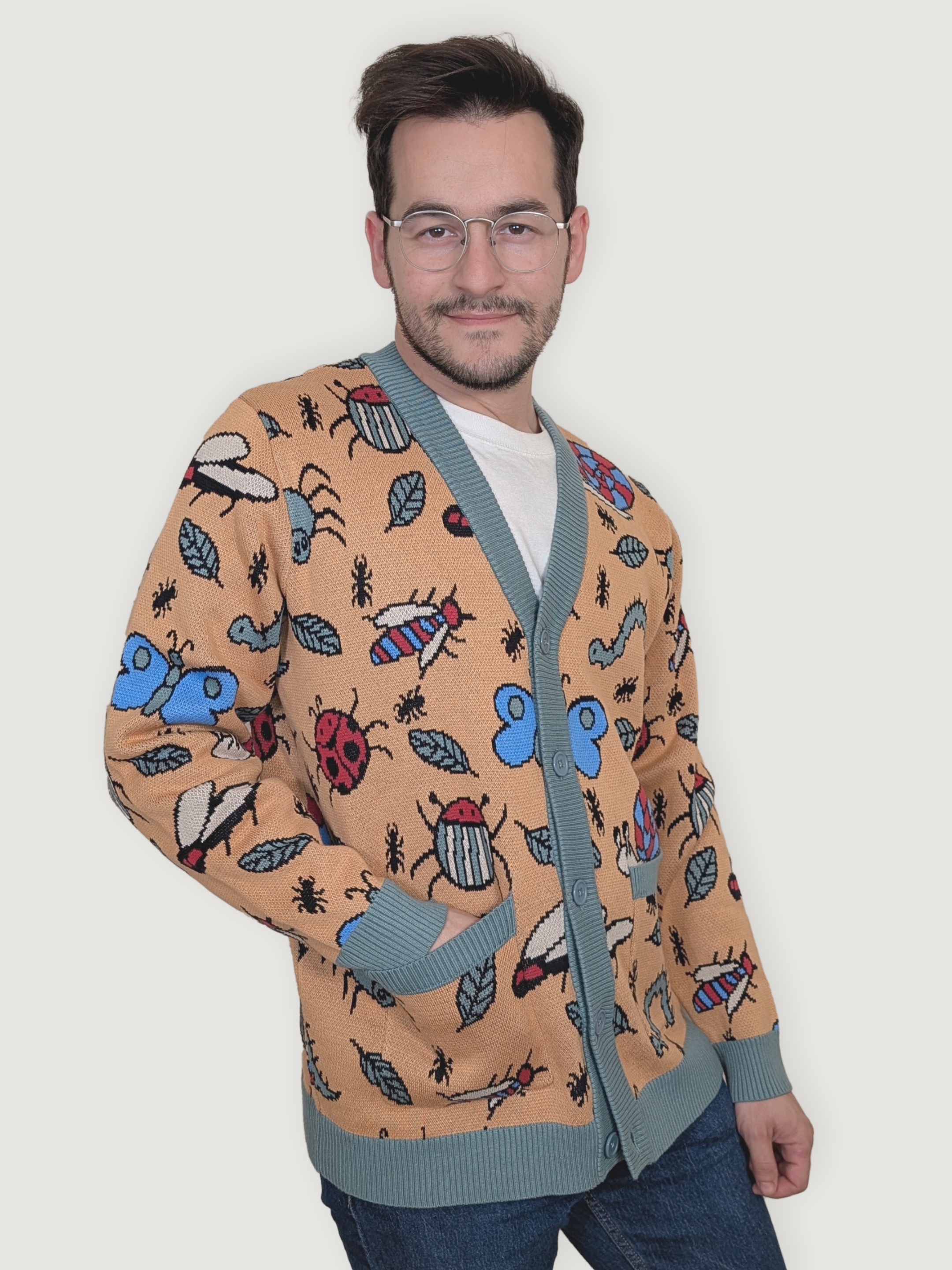 Buggin' Out Cardigan - Sleepy Peach 9989