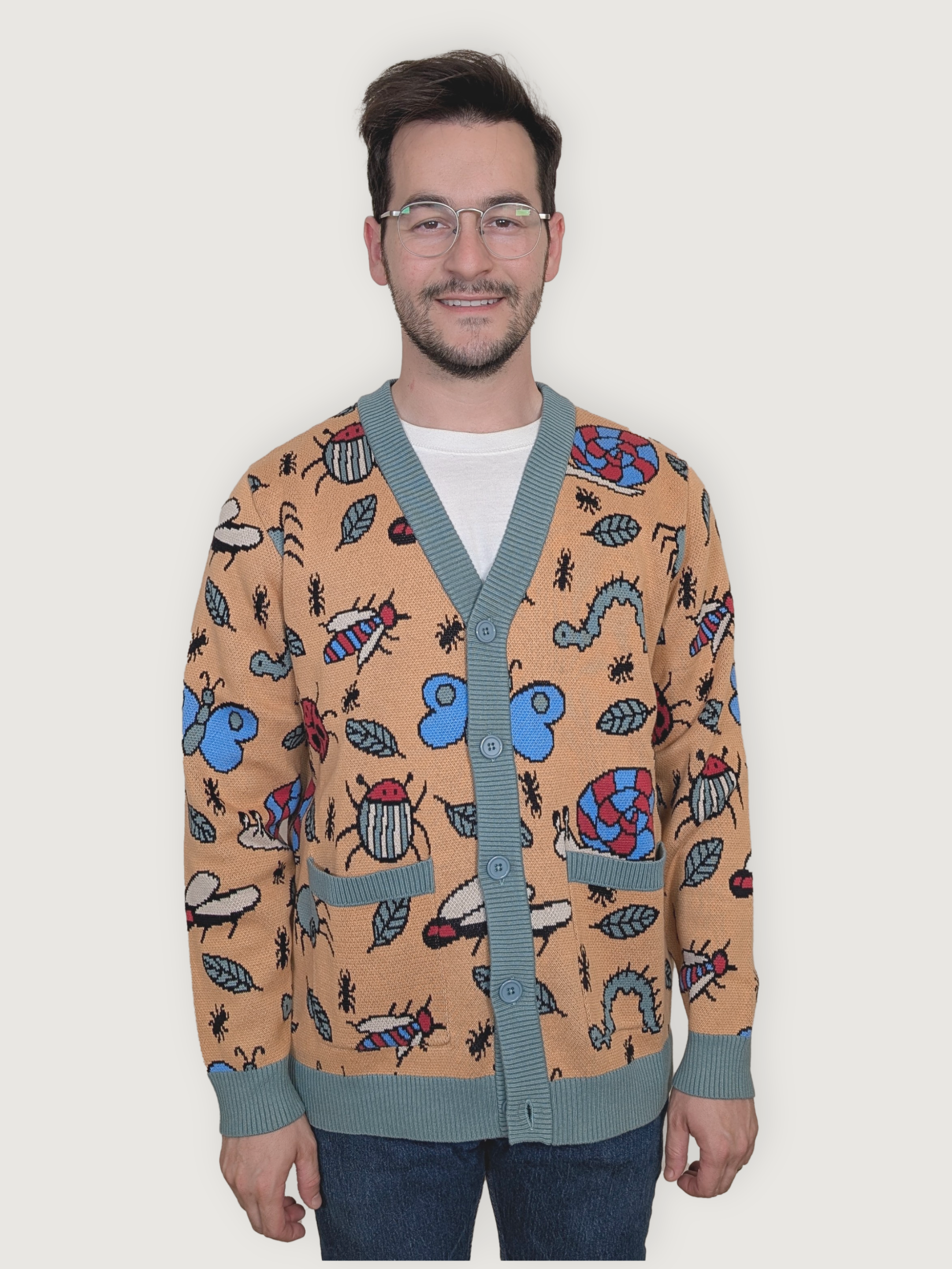 Buggin' Out Cardigan - Sleepy Peach 9989