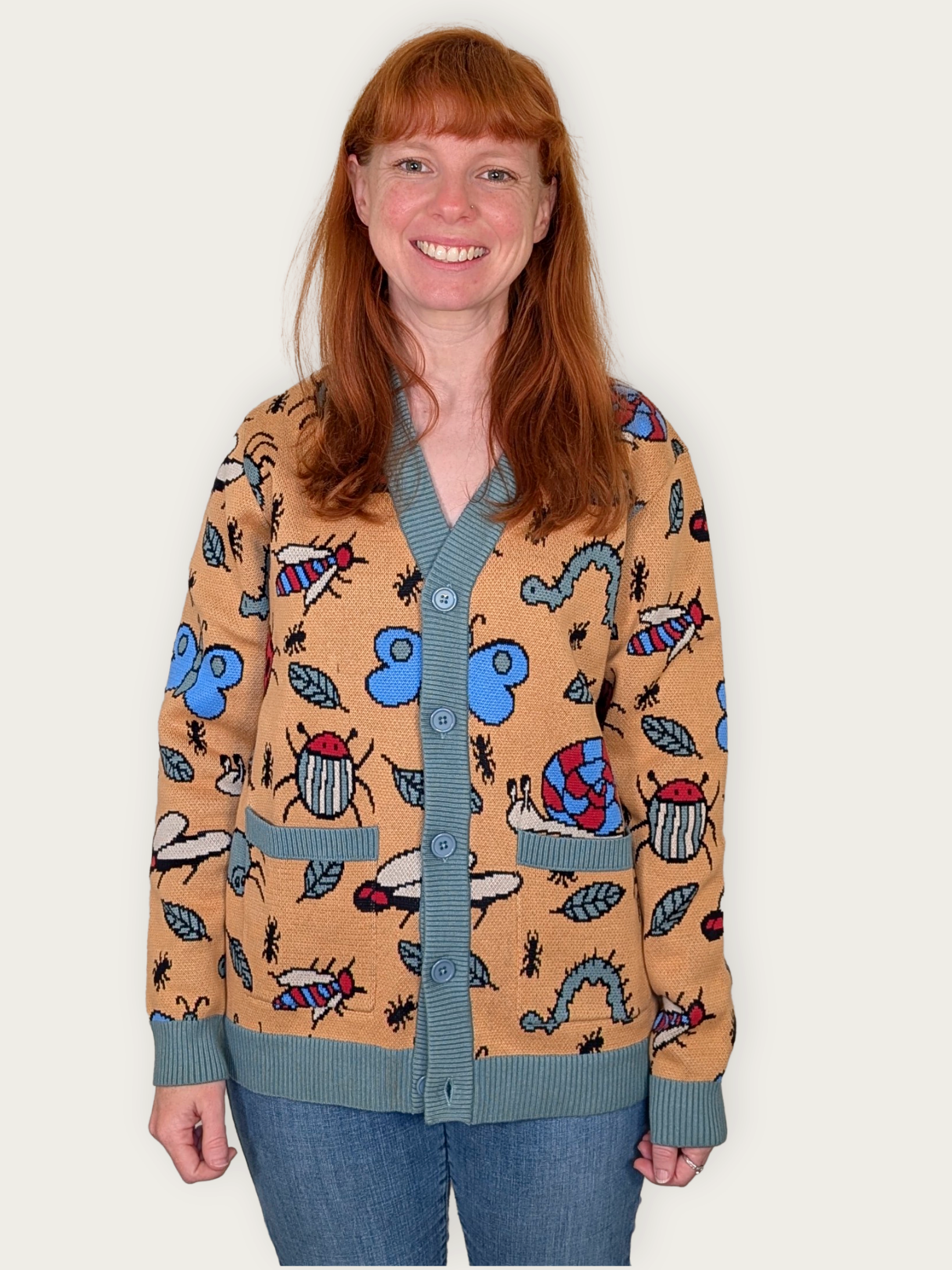 Sleepy Peach - Buggin' Out Cardigan