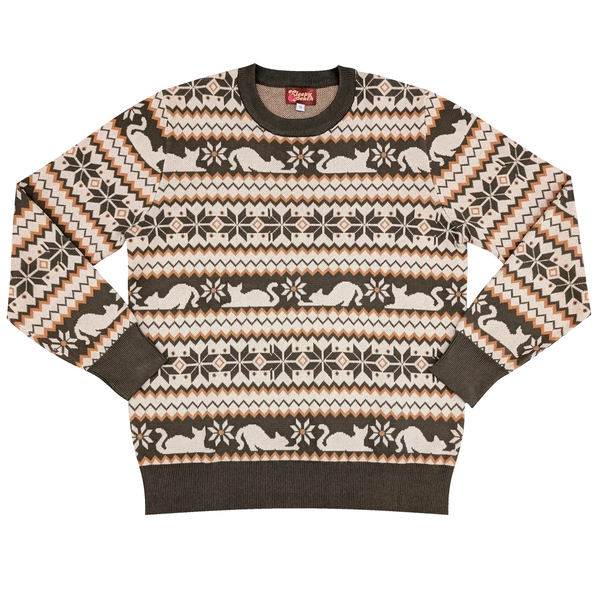 Cat Nap Sweater - Sleepy Peach
