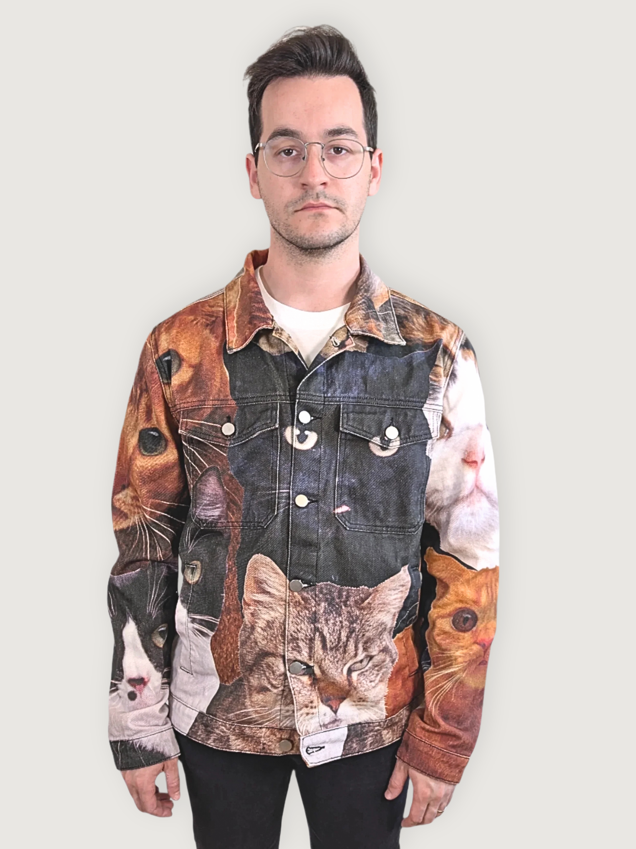Cat Wrangler Denim Jacket - Sleepy Peach 19