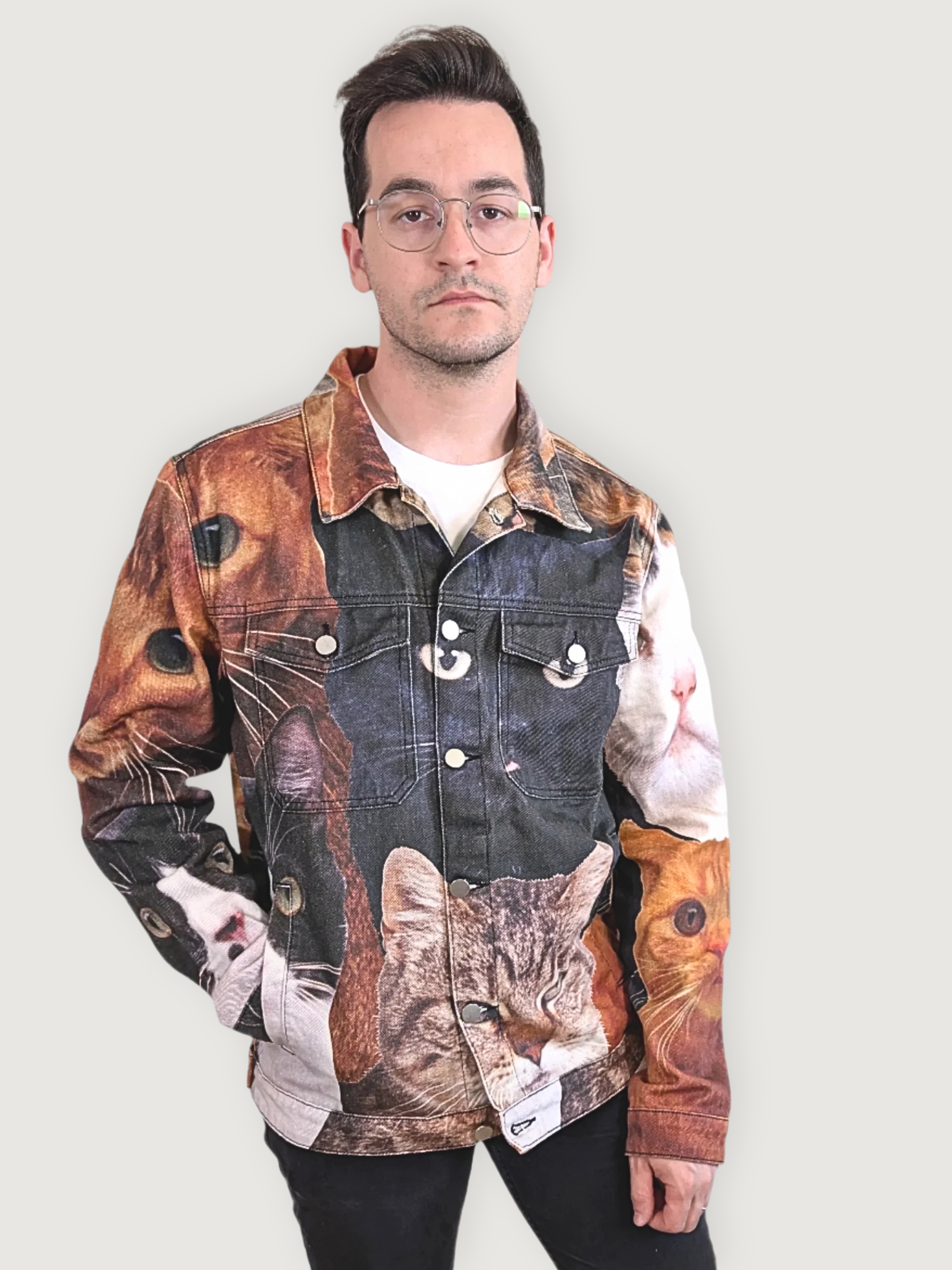 Cat Wrangler Denim Jacket - Sleepy Peach 19