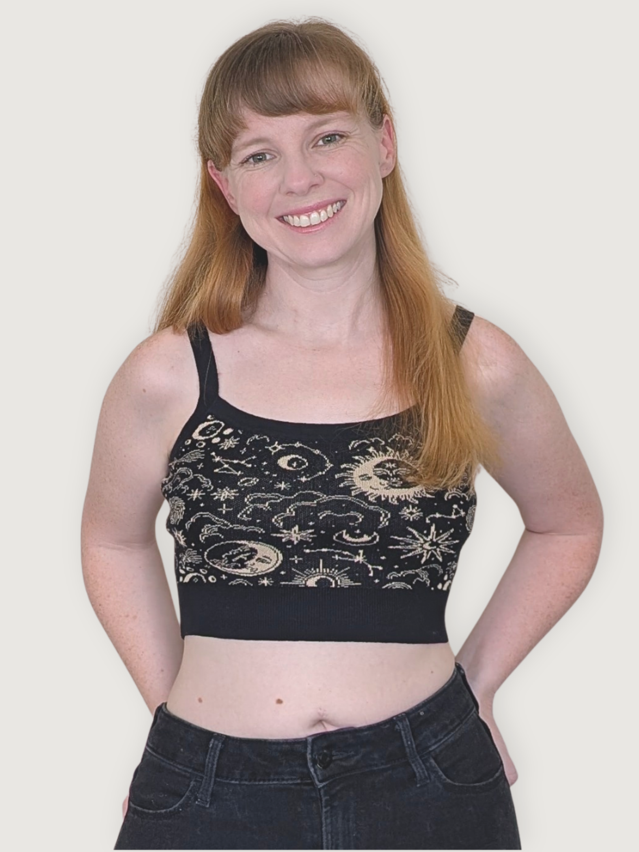 Celestial Crop Top - Sleepy Peach 154