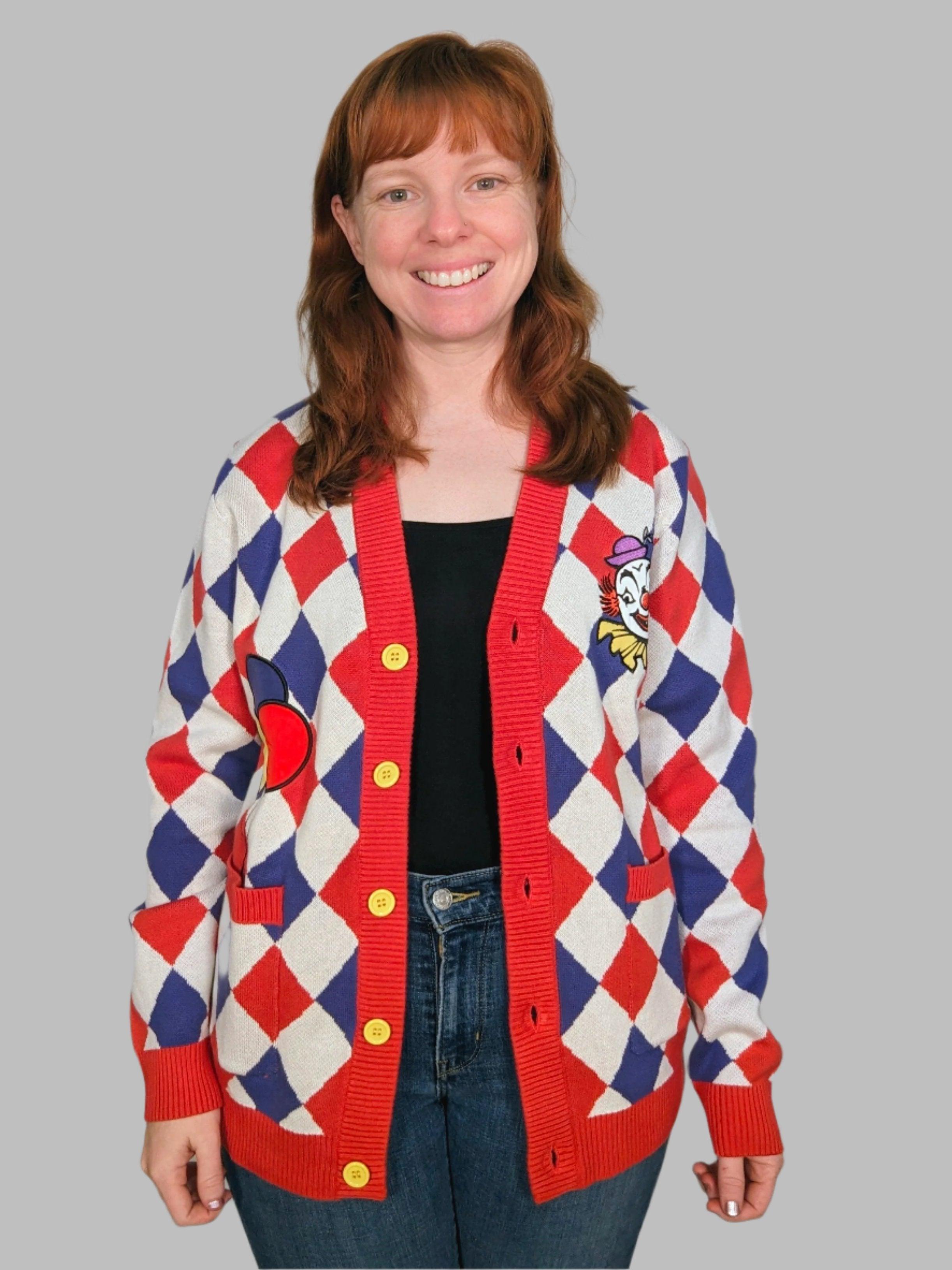 Certified Clown Cardigan - Sleepy Peach