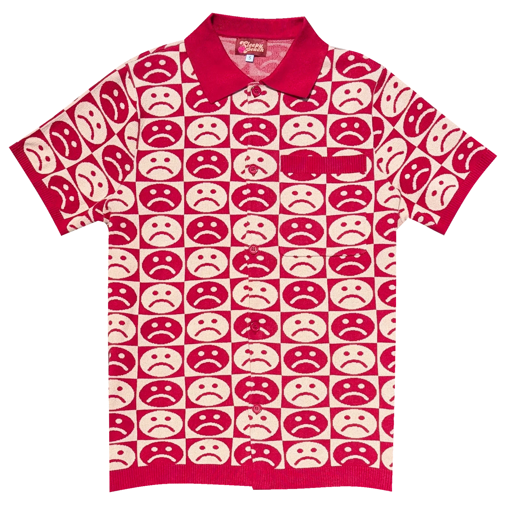 Customer Service Button Up - Sleepy Peach