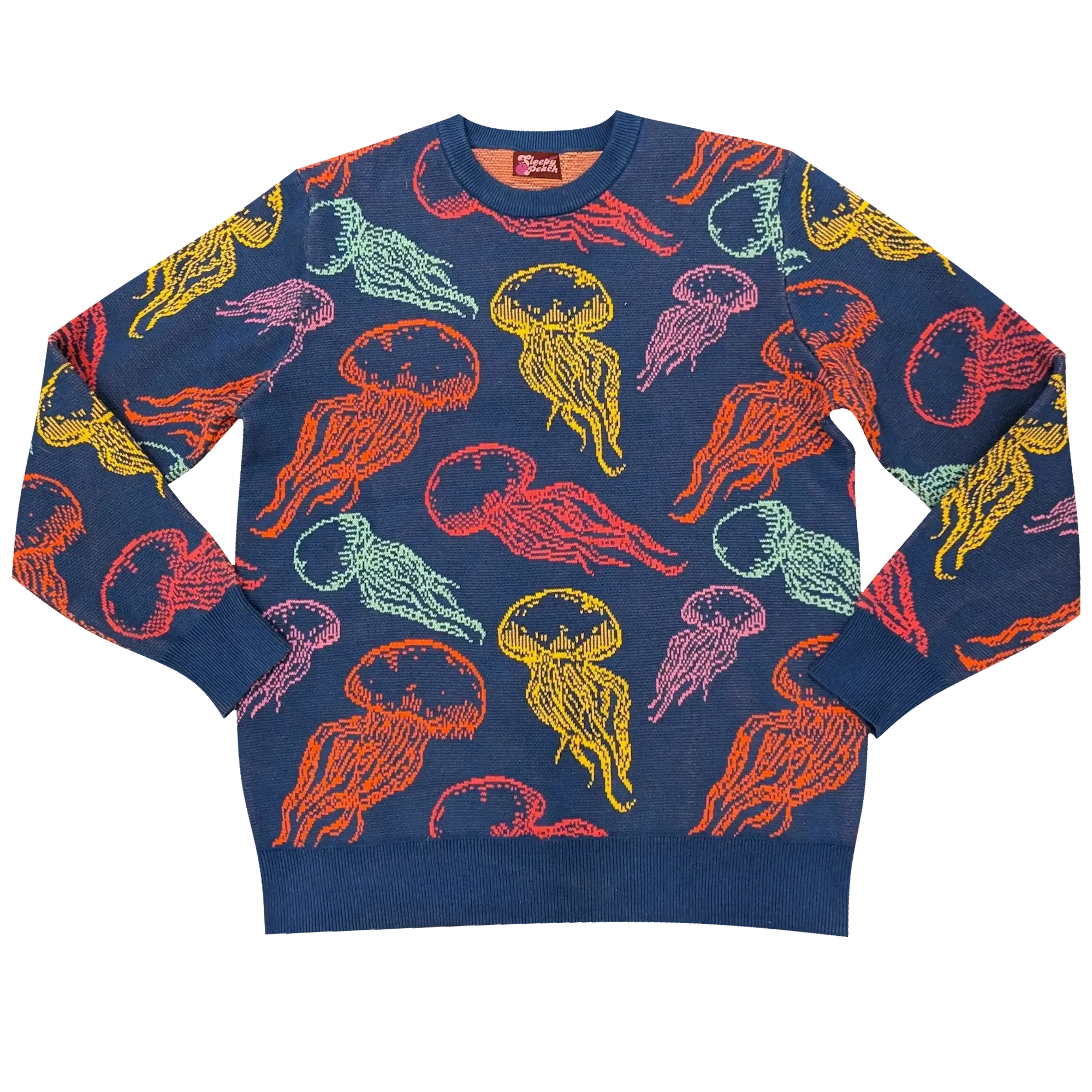 Electric Jellyfish Sweater - Sleepy Peach