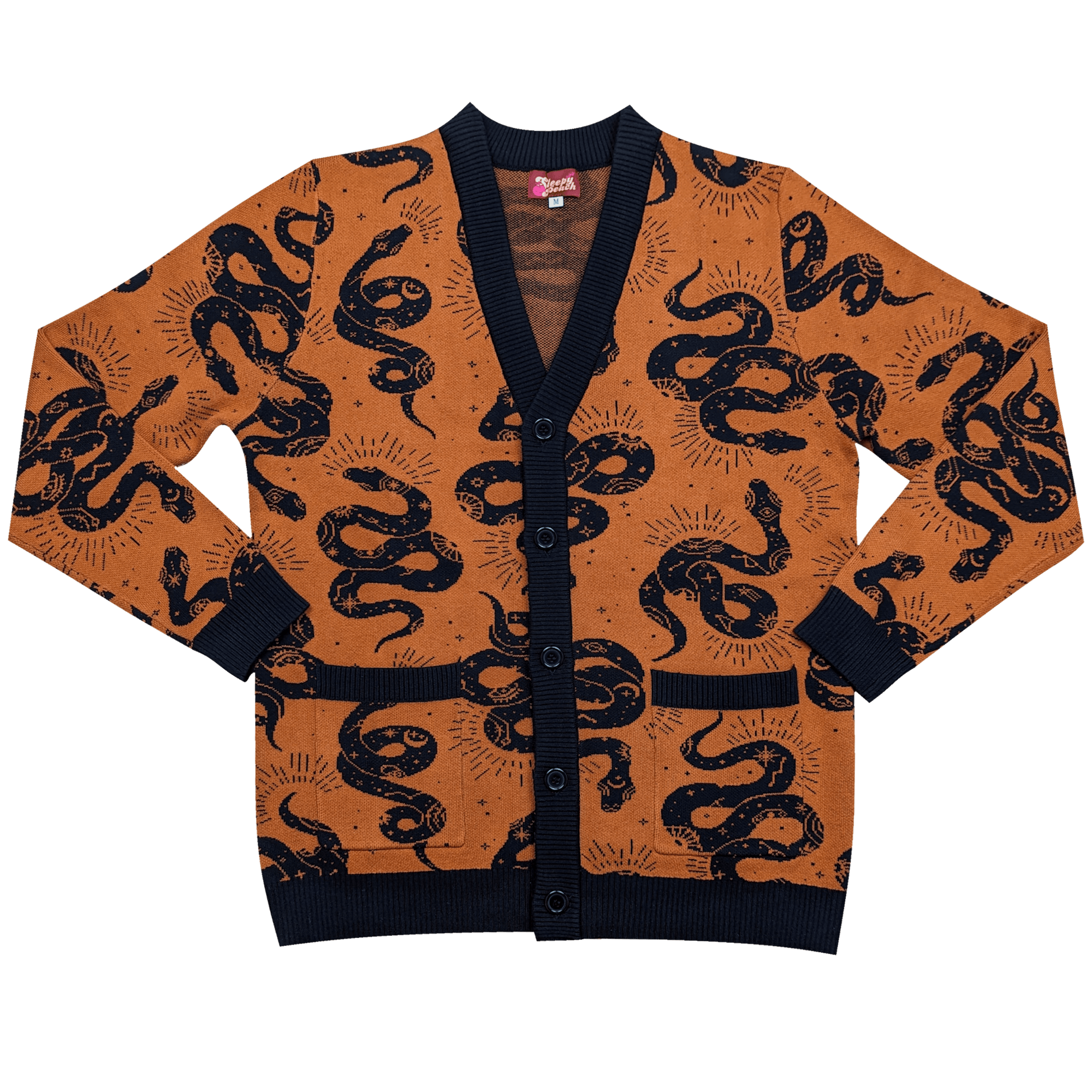 Esoteric Snake Cardigan - Sleepy Peach