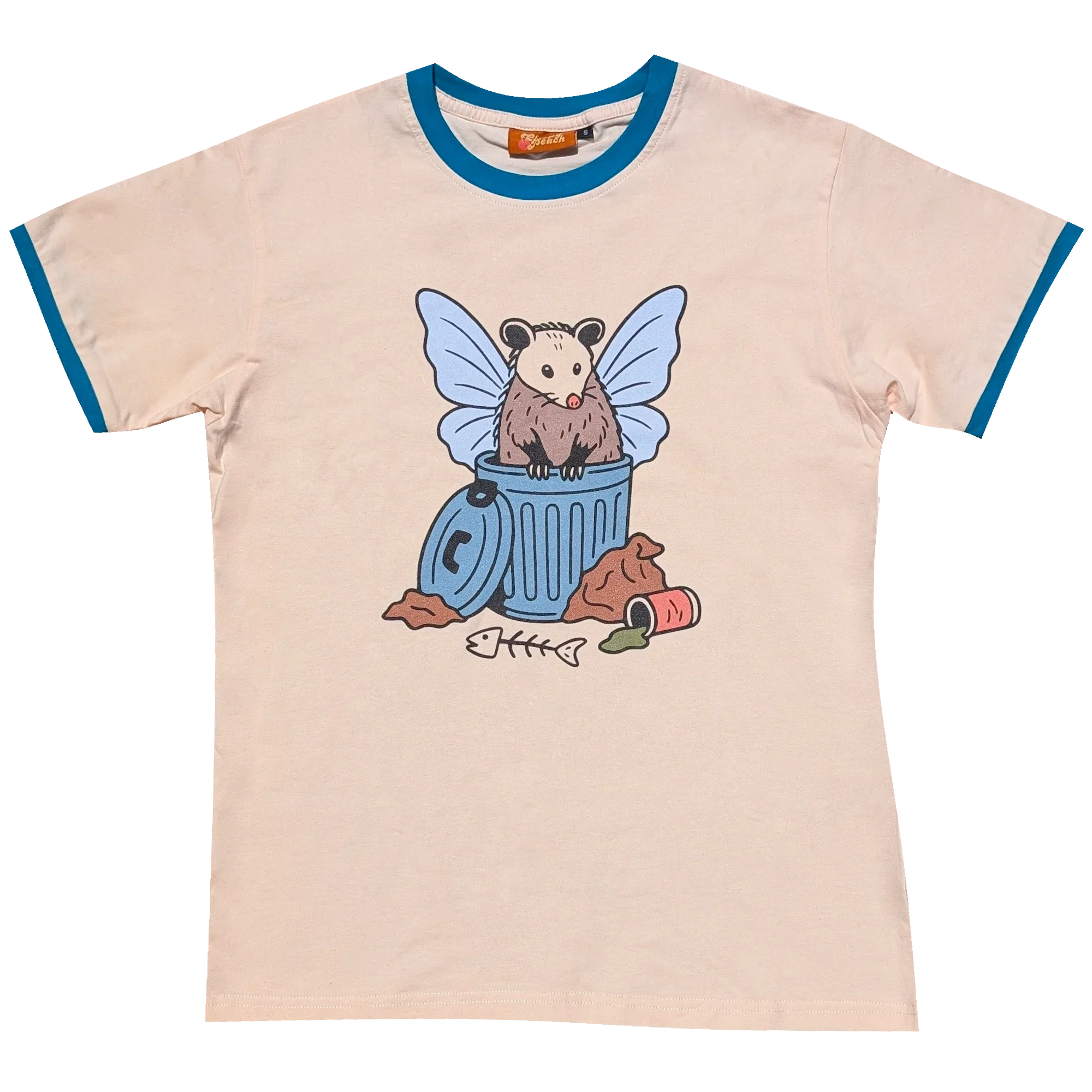 Fairy Possum Shirt - Sleepy Peach