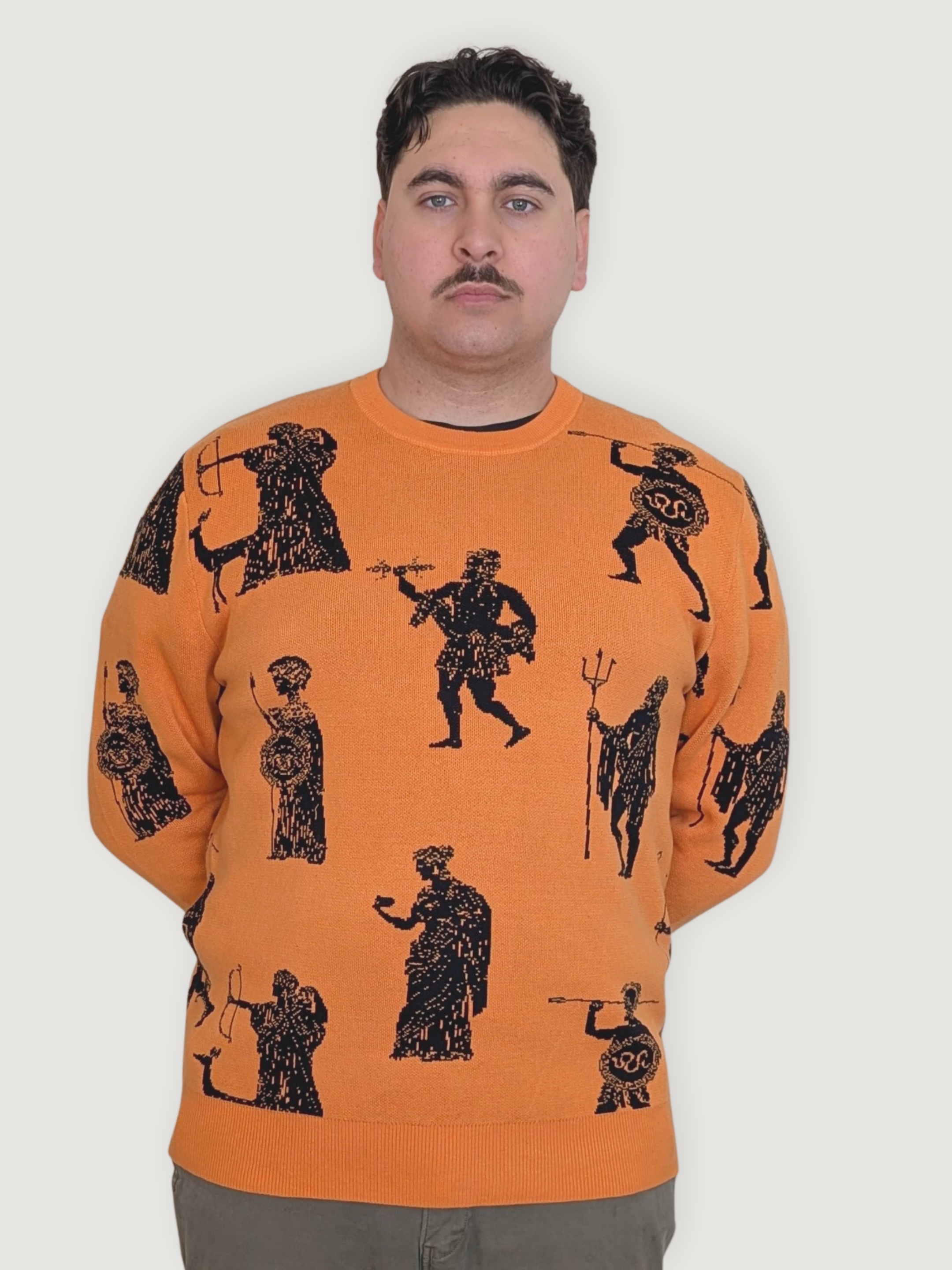 Greek Gods Sweater - Sleepy Peach 23423