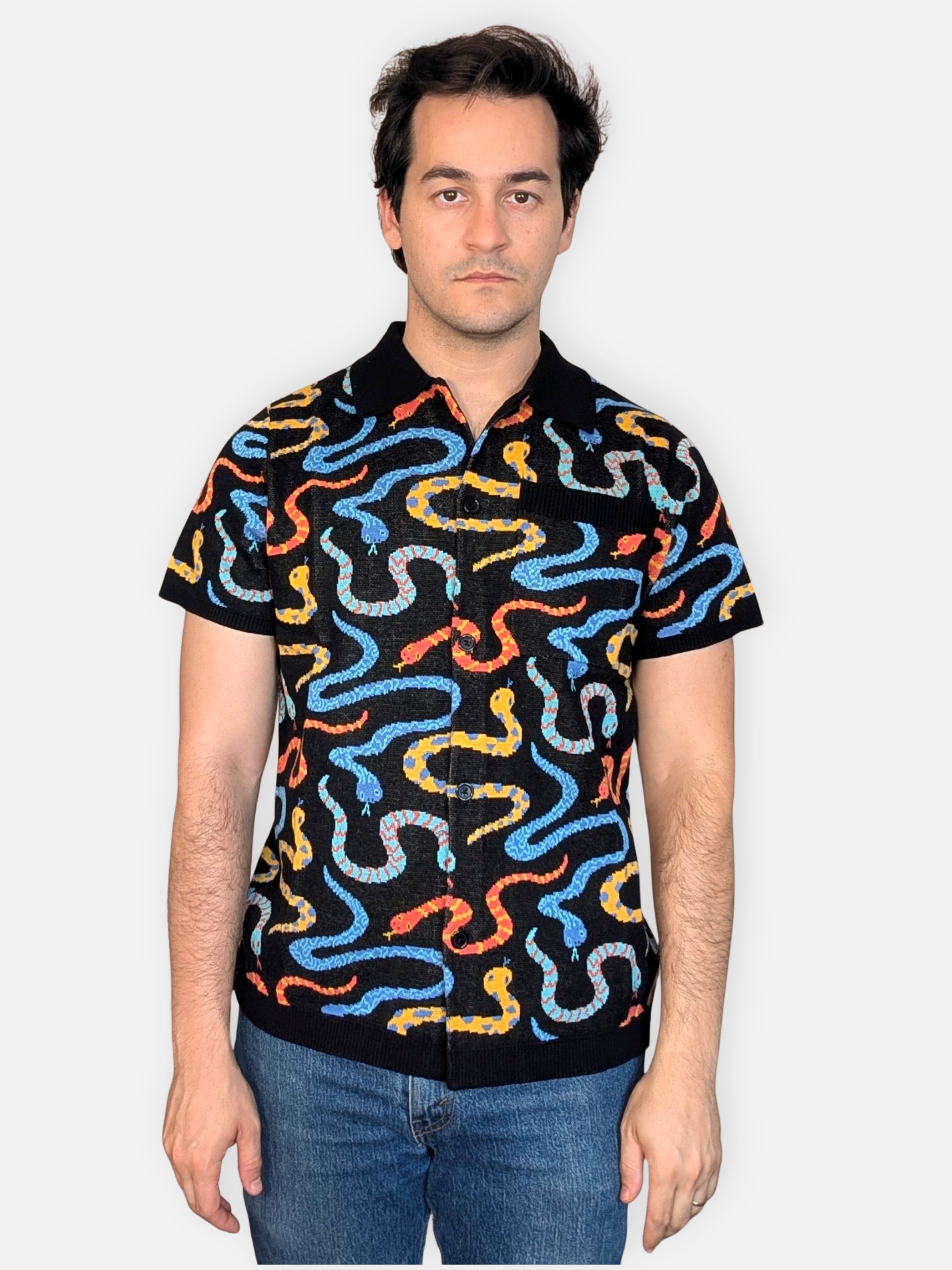 Hissy Fit Button Up - Sleepy Peach