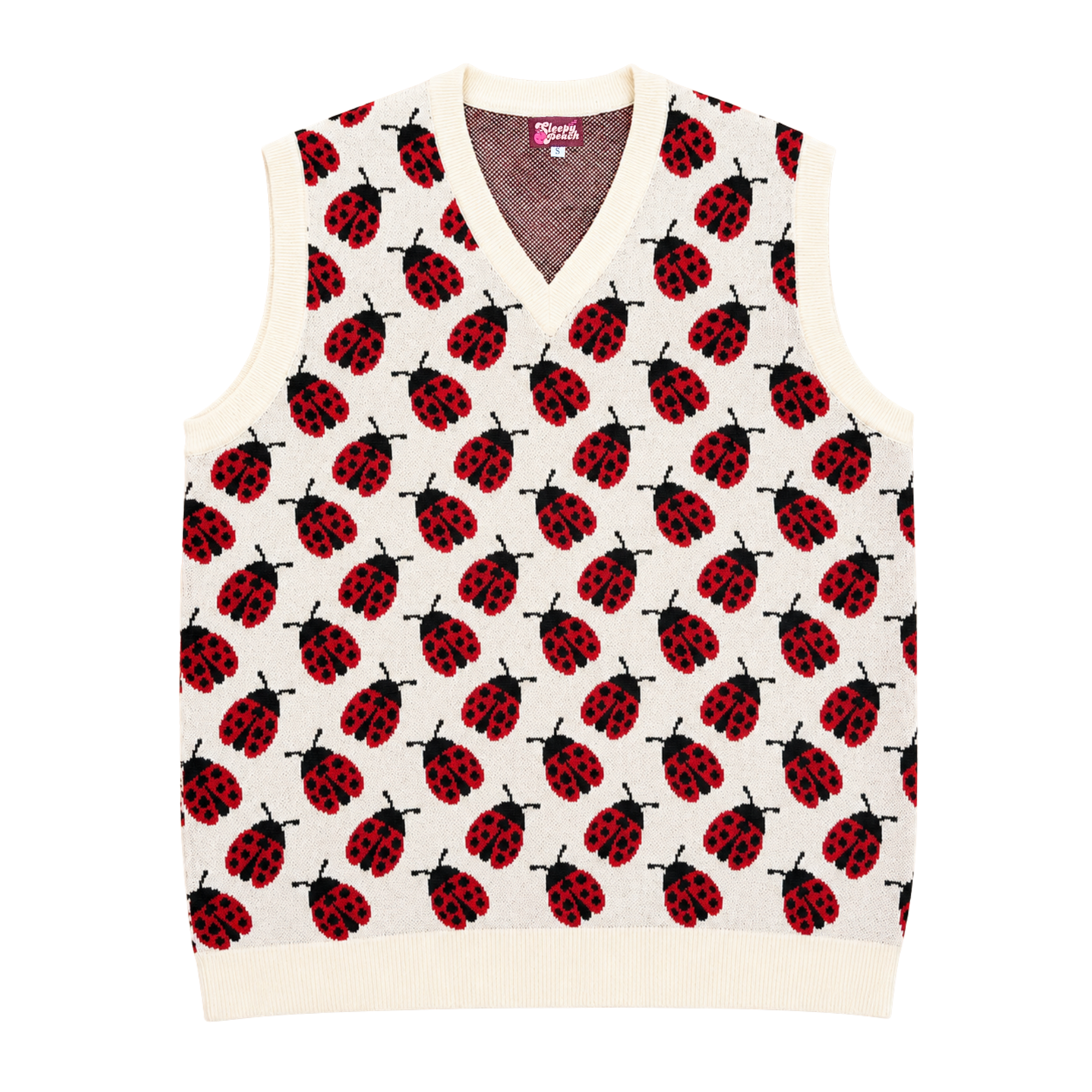 Ladybug Vest - Sleepy Peach