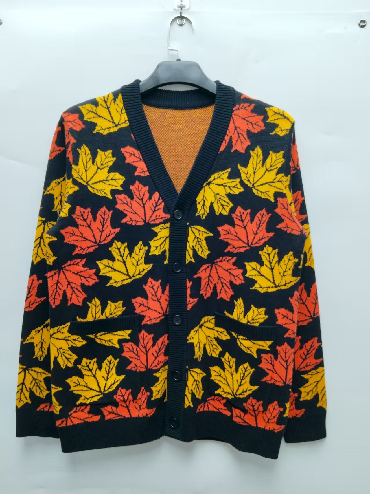 Maple Leaf Cardigan - Sleepy Peach