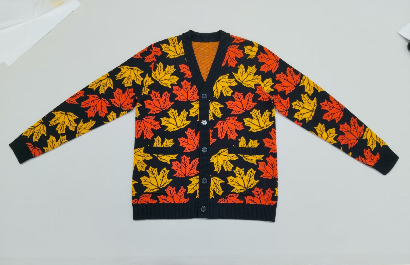 Maple Leaf Cardigan - Sleepy Peach