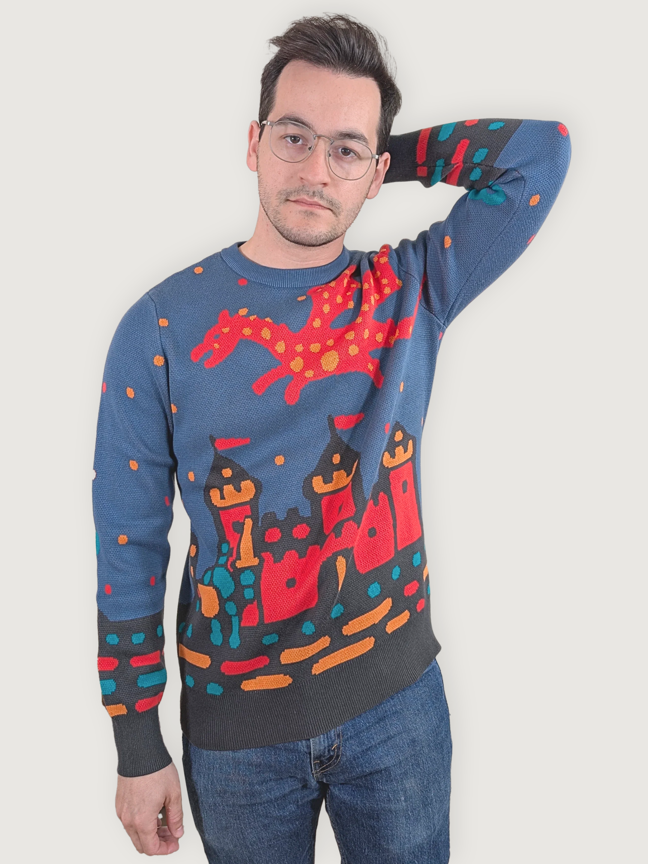 Medieval Fantasy Sweater - Sleepy Peach 292