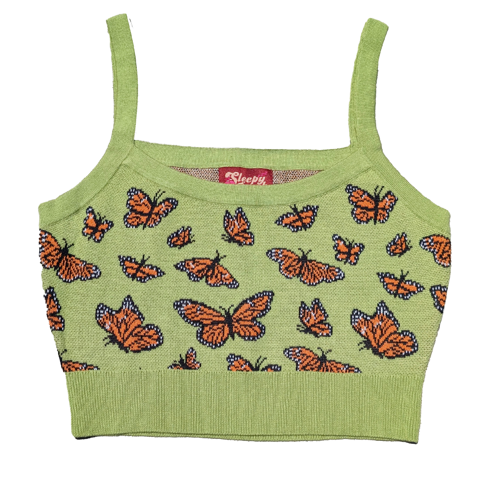 Monarch Butterfly Crop Top