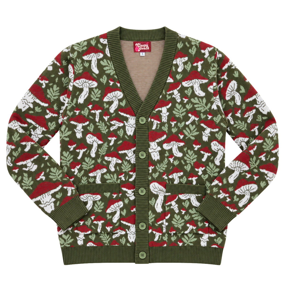 Mushroom Forager Cardigan - Sleepy Peach