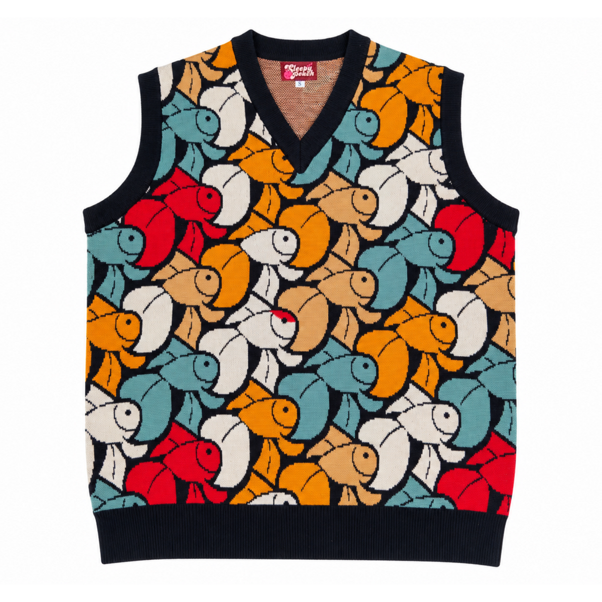 Muted Goldfish Vest - Sleepy Peach