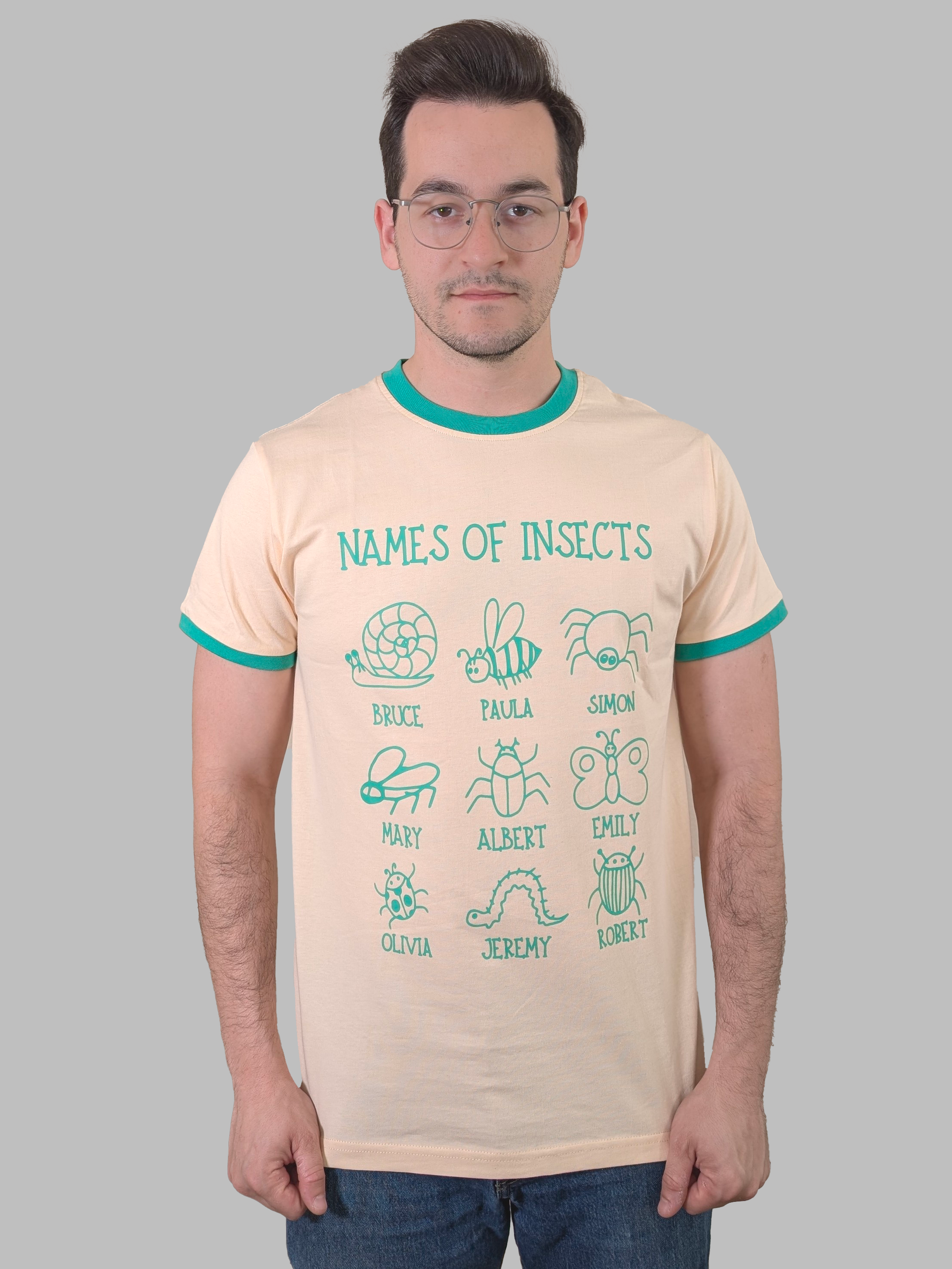 NAMES OF INSECTS Shirt - Sleepy Peach