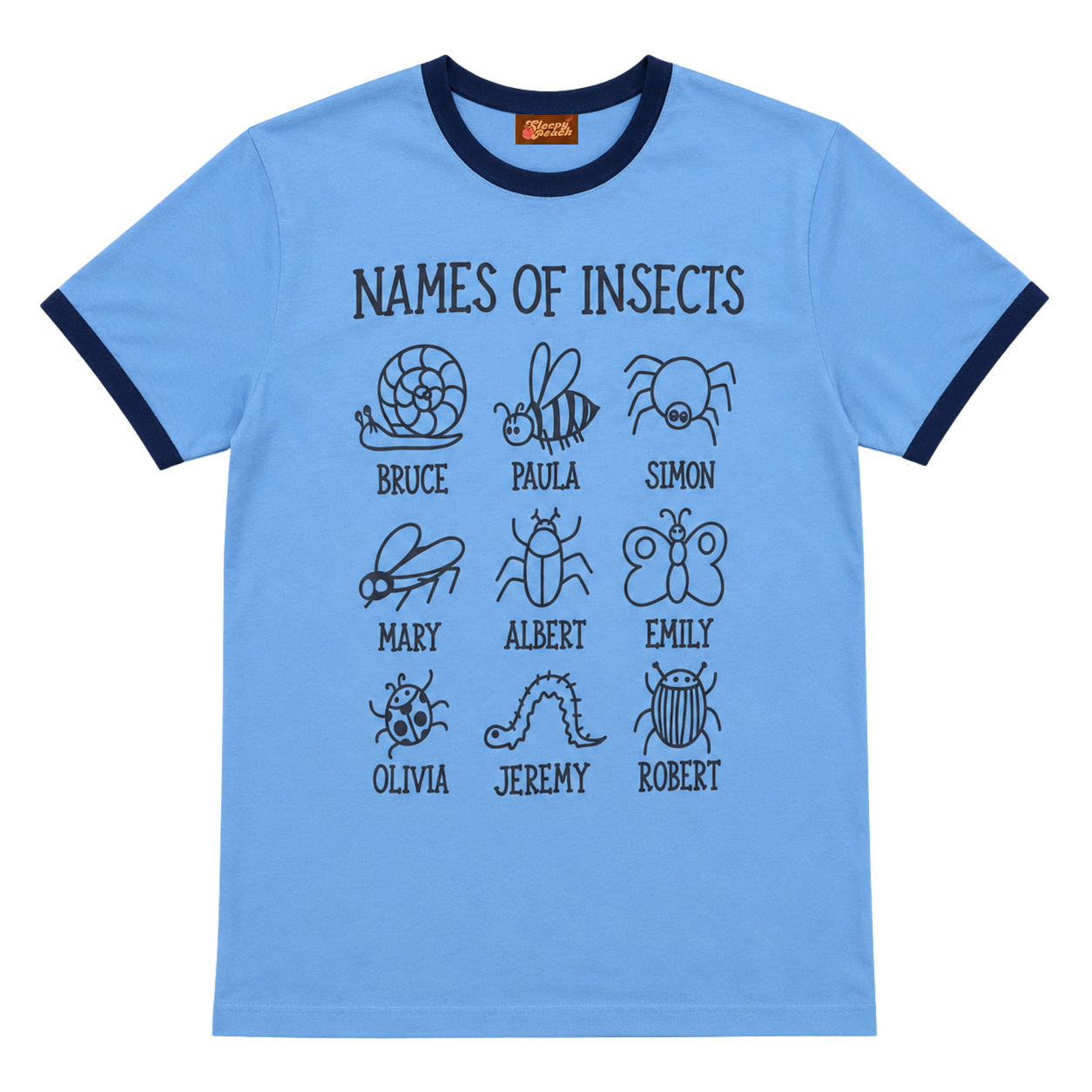 NAMES OF INSECTS Shirt - Sleepy Peach 41