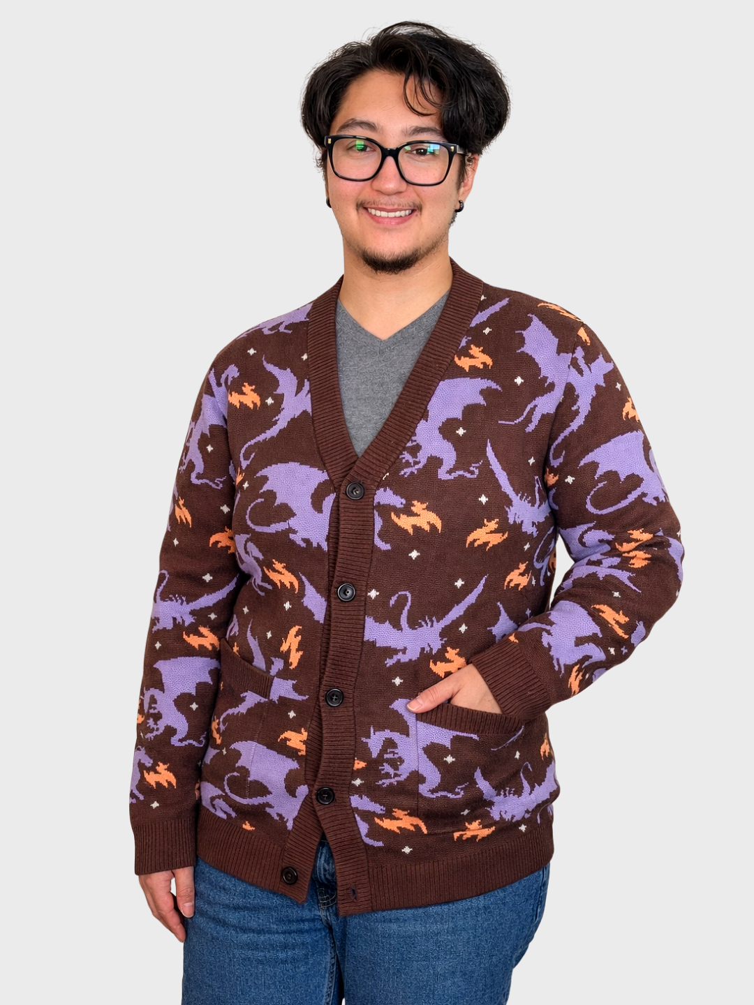 Sleepy Peach - Night Scorcher Dragon Cardigan