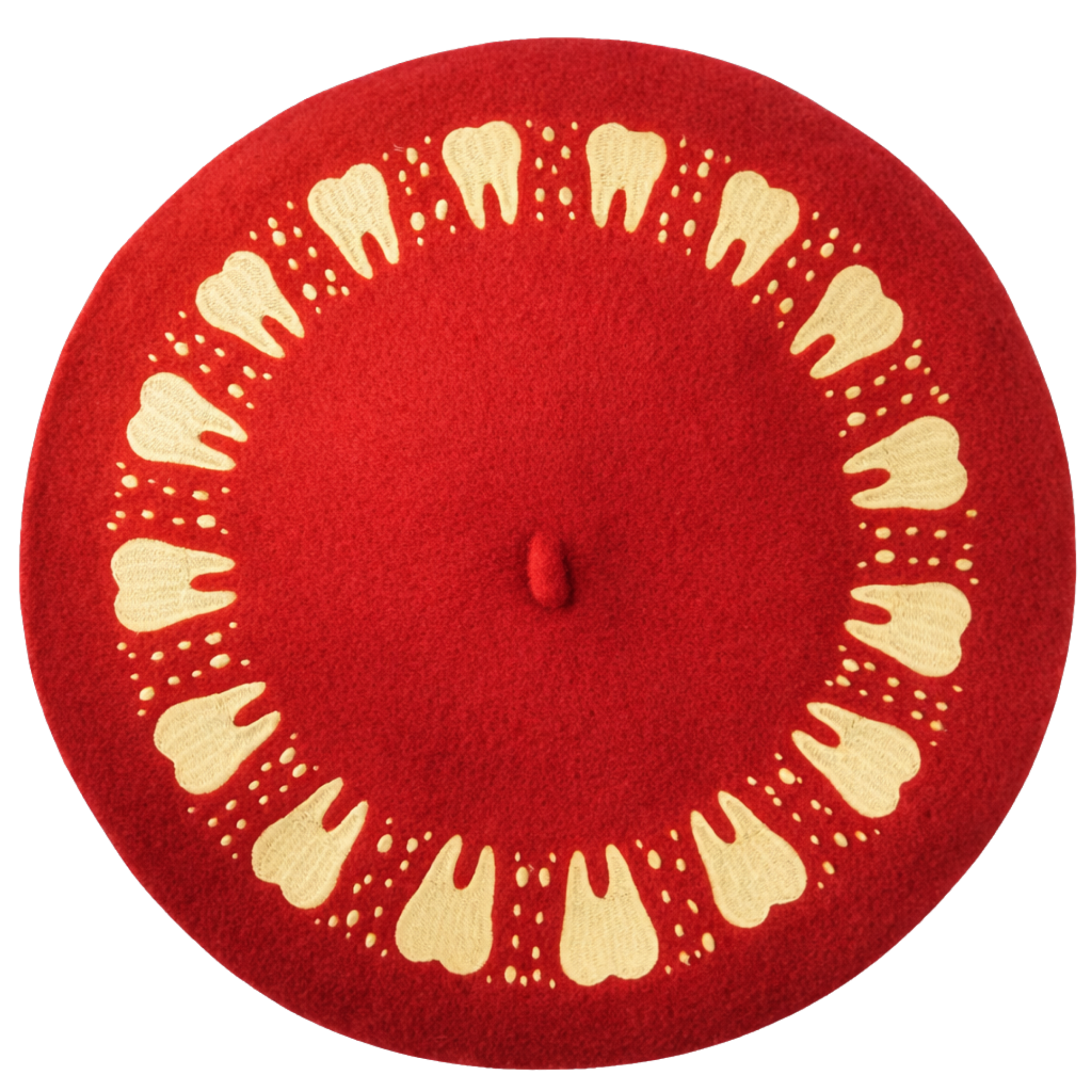 Nothing but the Tooth Beret - Sleepy Peach