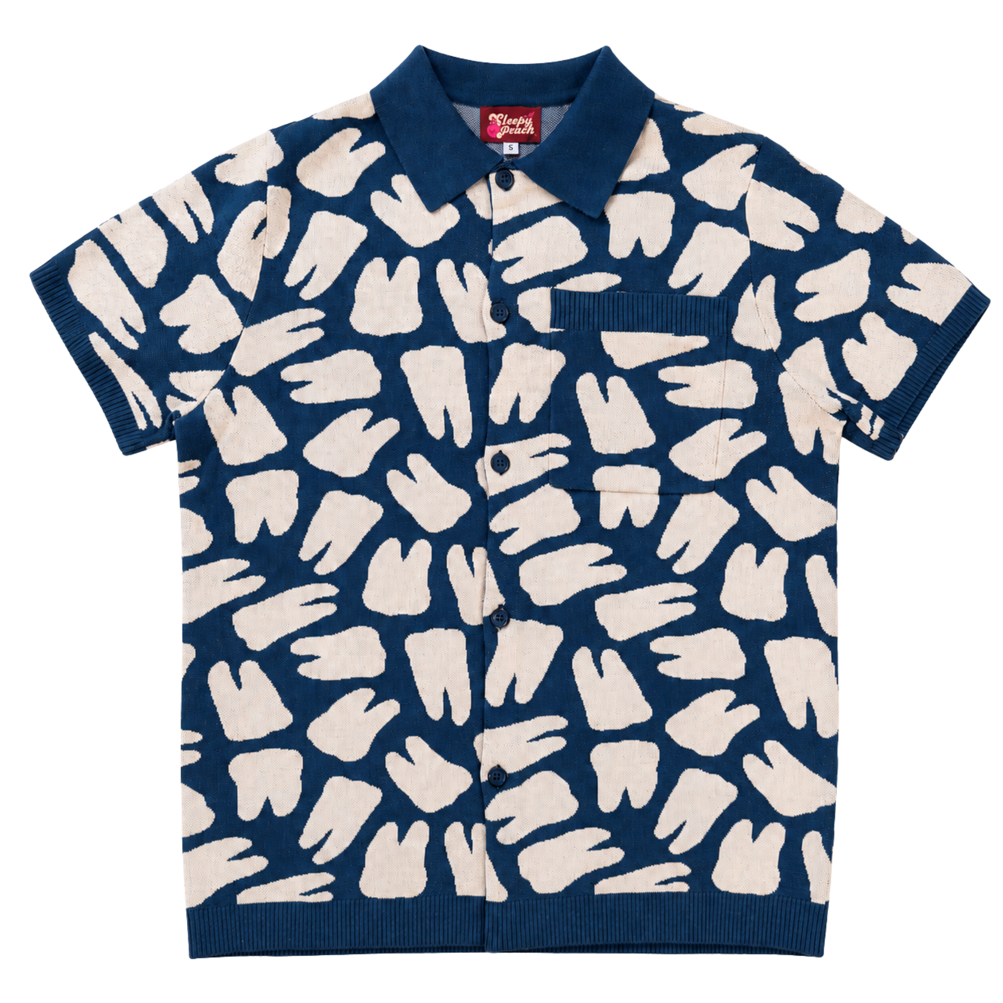 Nothing but the Tooth Button Up - Sleepy Peach