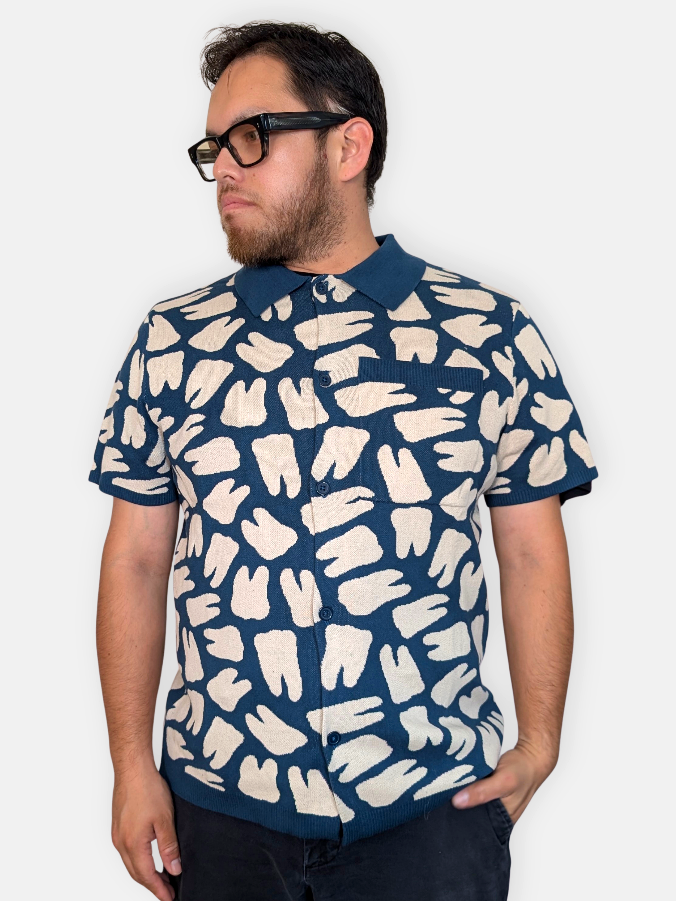 Nothing but the Tooth Button Up - Sleepy Peach