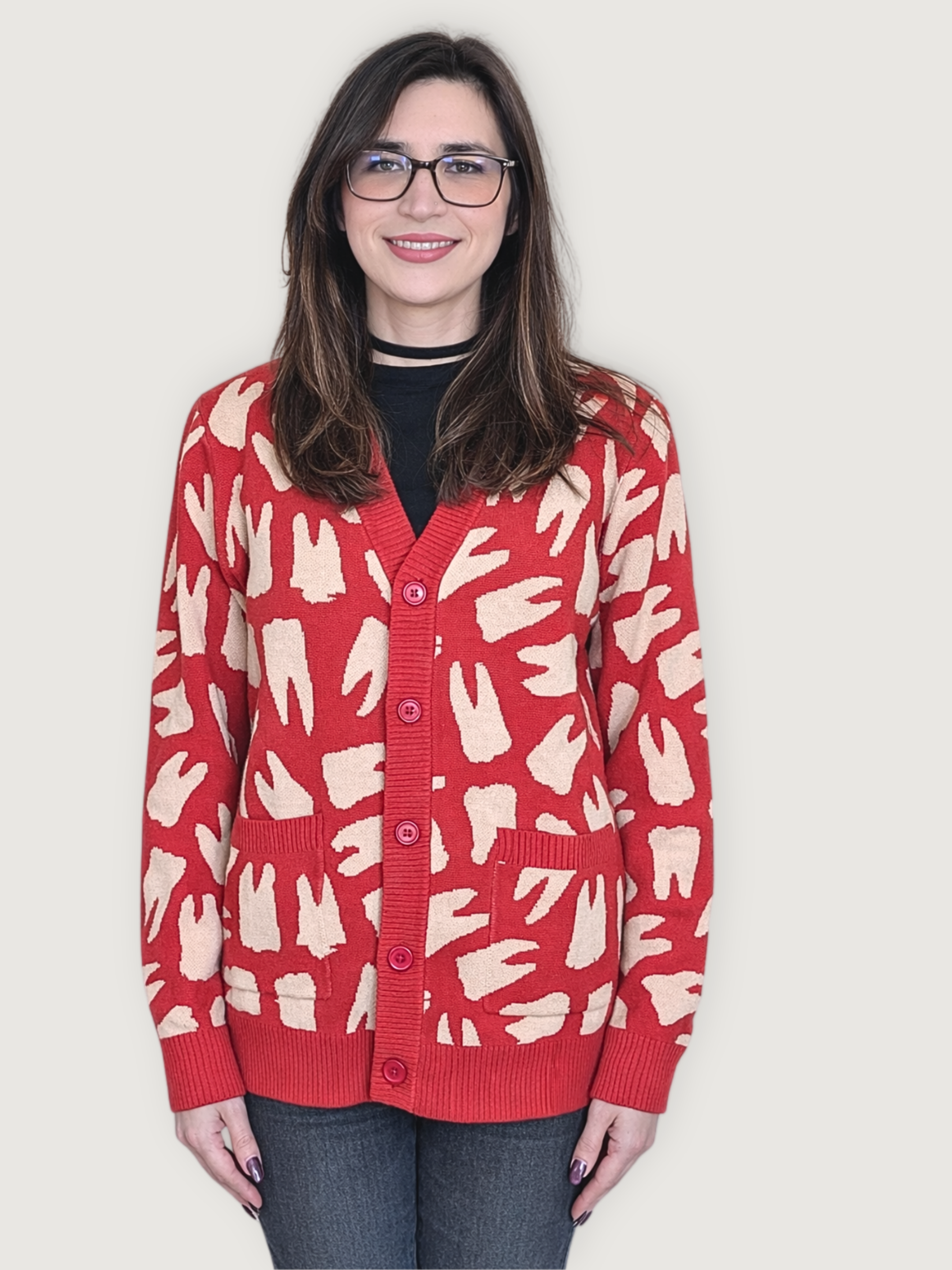 Nothing but the Tooth Cardigan - Sleepy Peach 93