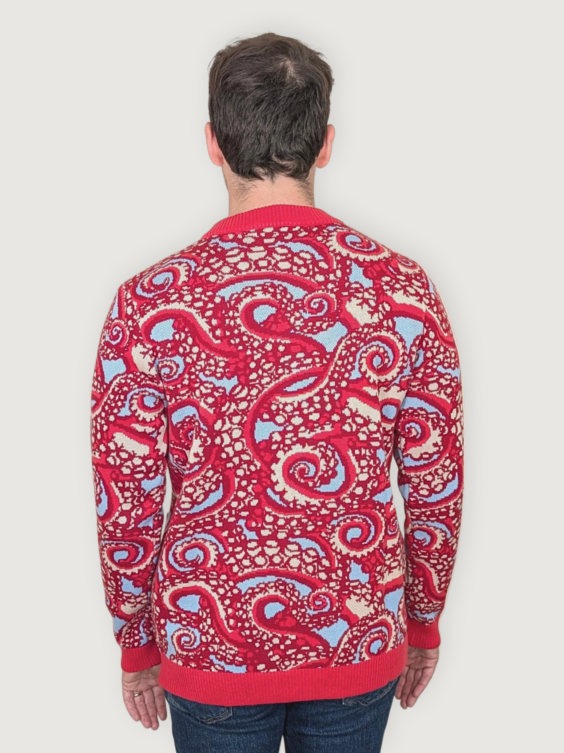 Paisley Octopus Cardigan - Sleepy Peach 241