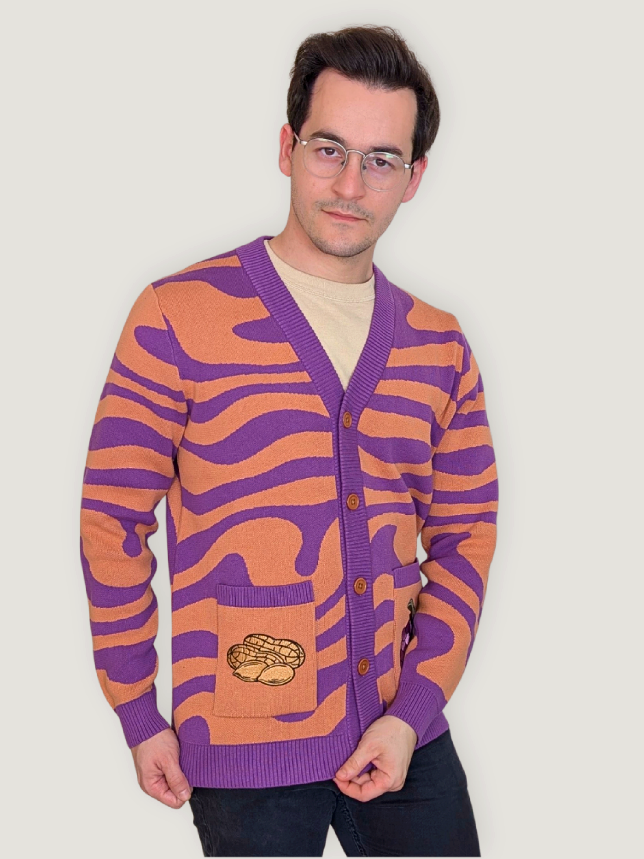 Sleepy Peach - Peanut Butter & Jelly Cardigan