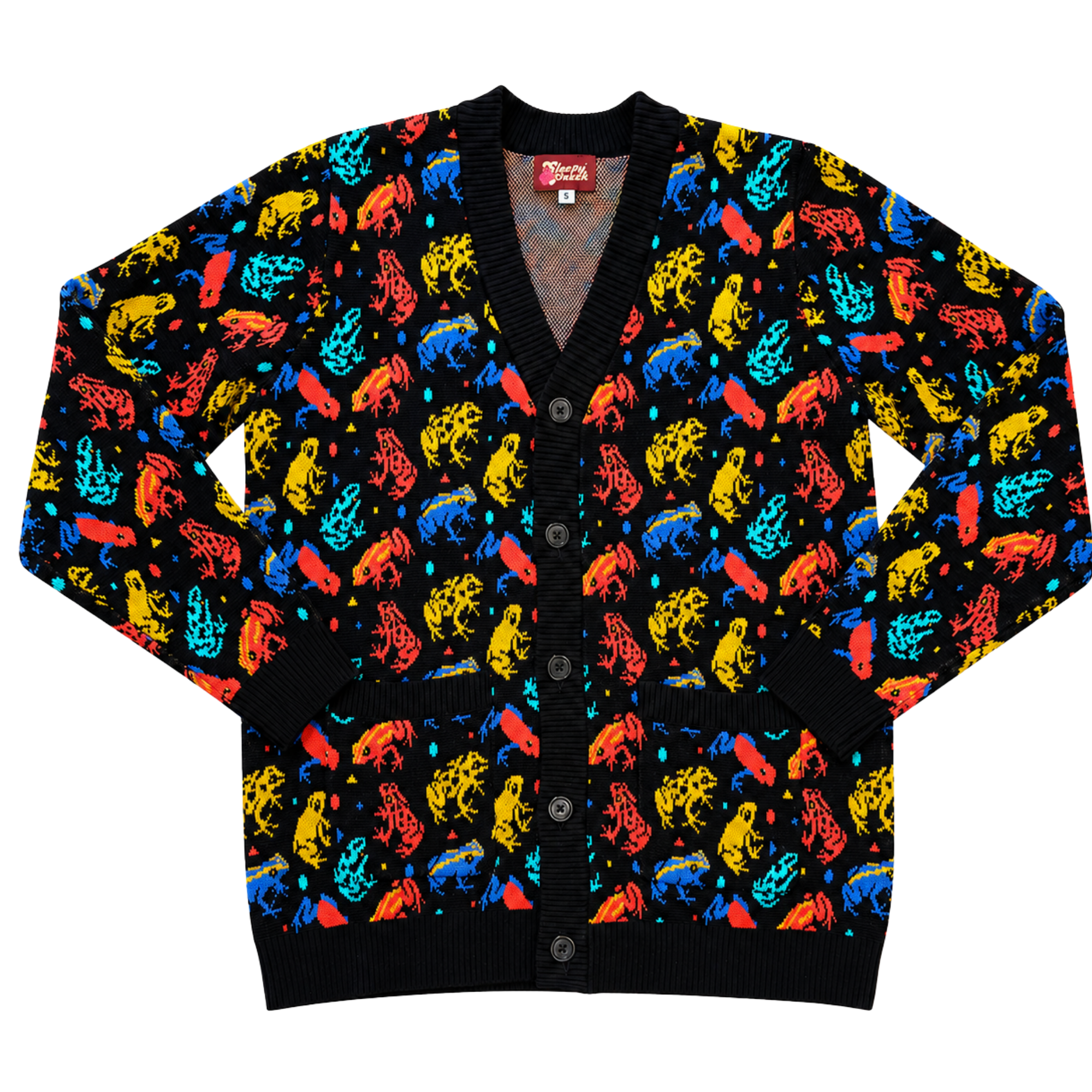 Poison Dart Frog Cardigan - Sleepy Peach