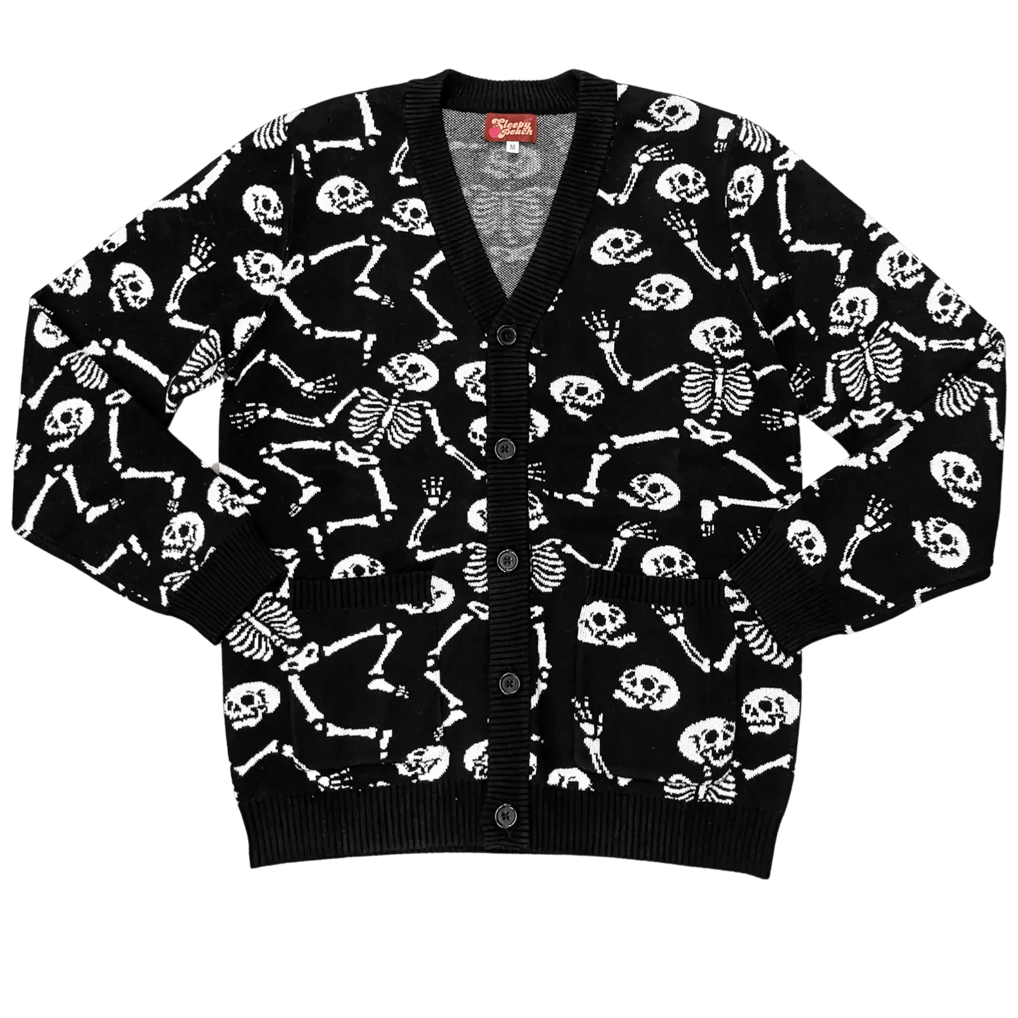 Skeleton Dance Cardigan - Sleepy Peach