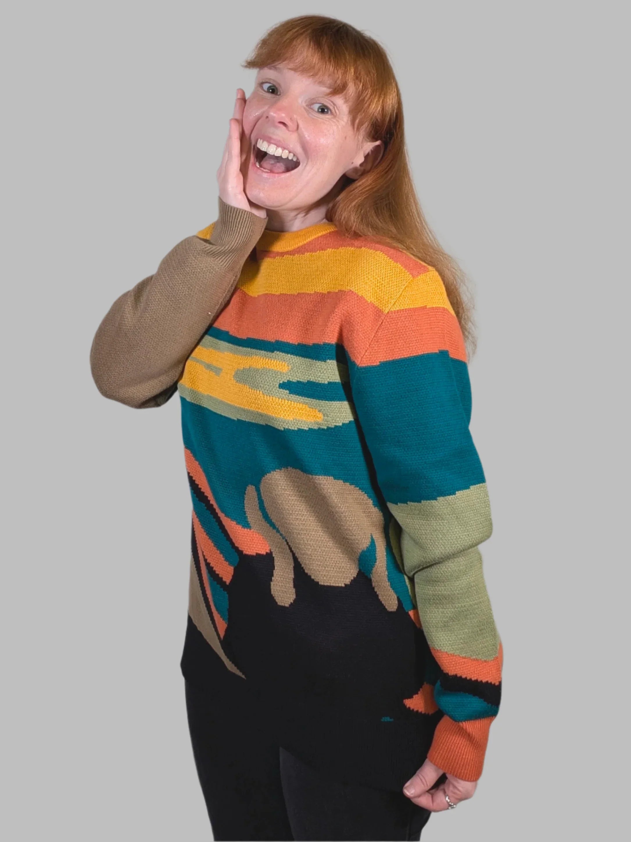 The Scream Sweater - Sleepy Peach