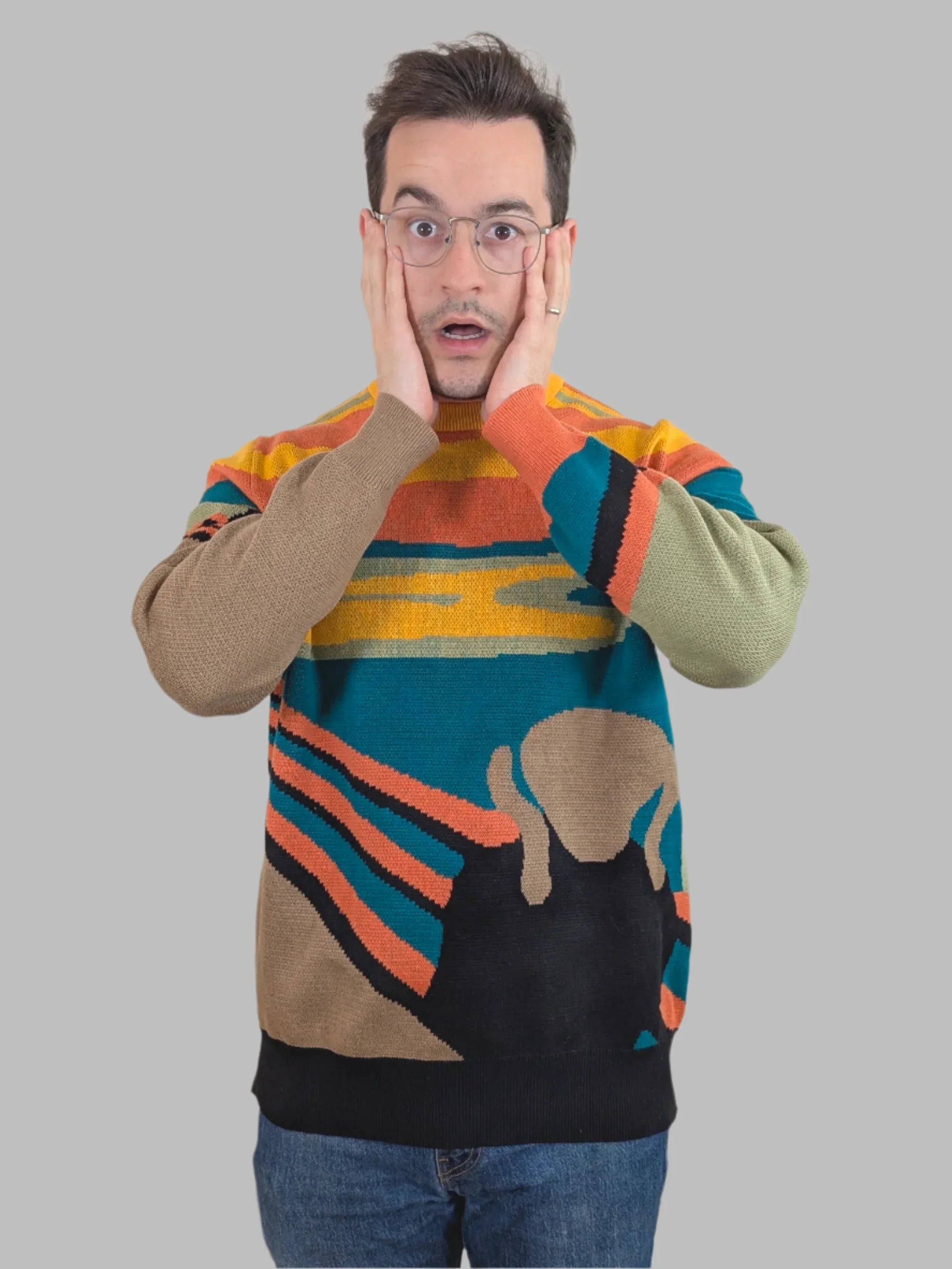 The Scream Sweater - Sleepy Peach
