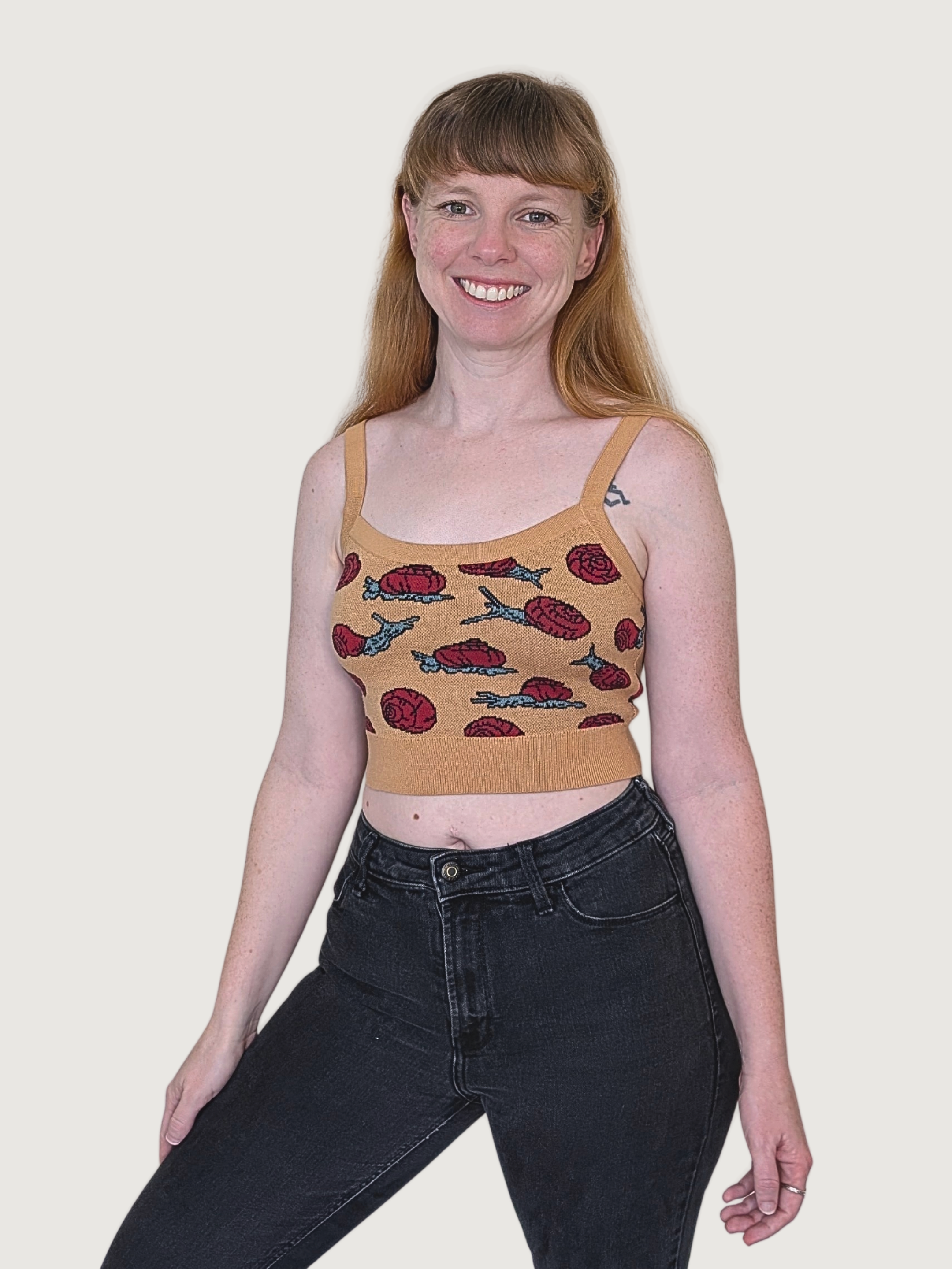 Snails Just Wanna Have Fun Crop Top