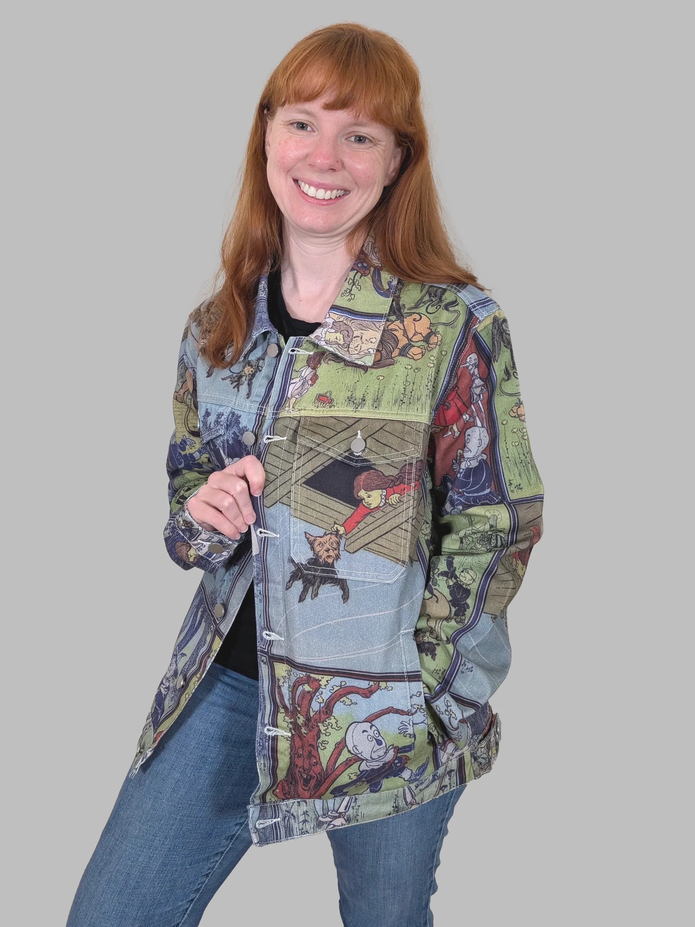 Wizard of Oz Denim Jacket - Sleepy Peach
