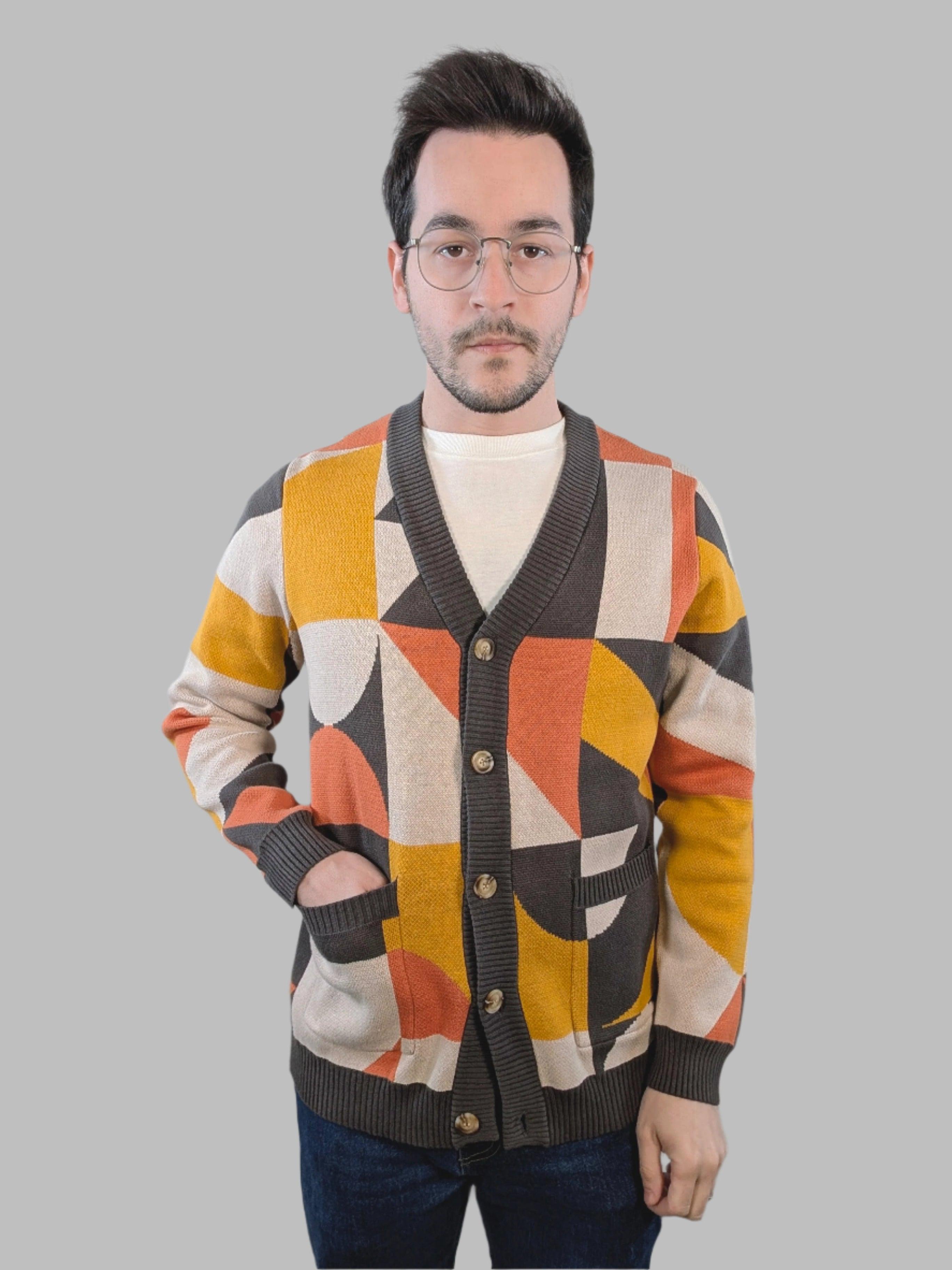 Bauhaus Cardigan - Sleepy Peach