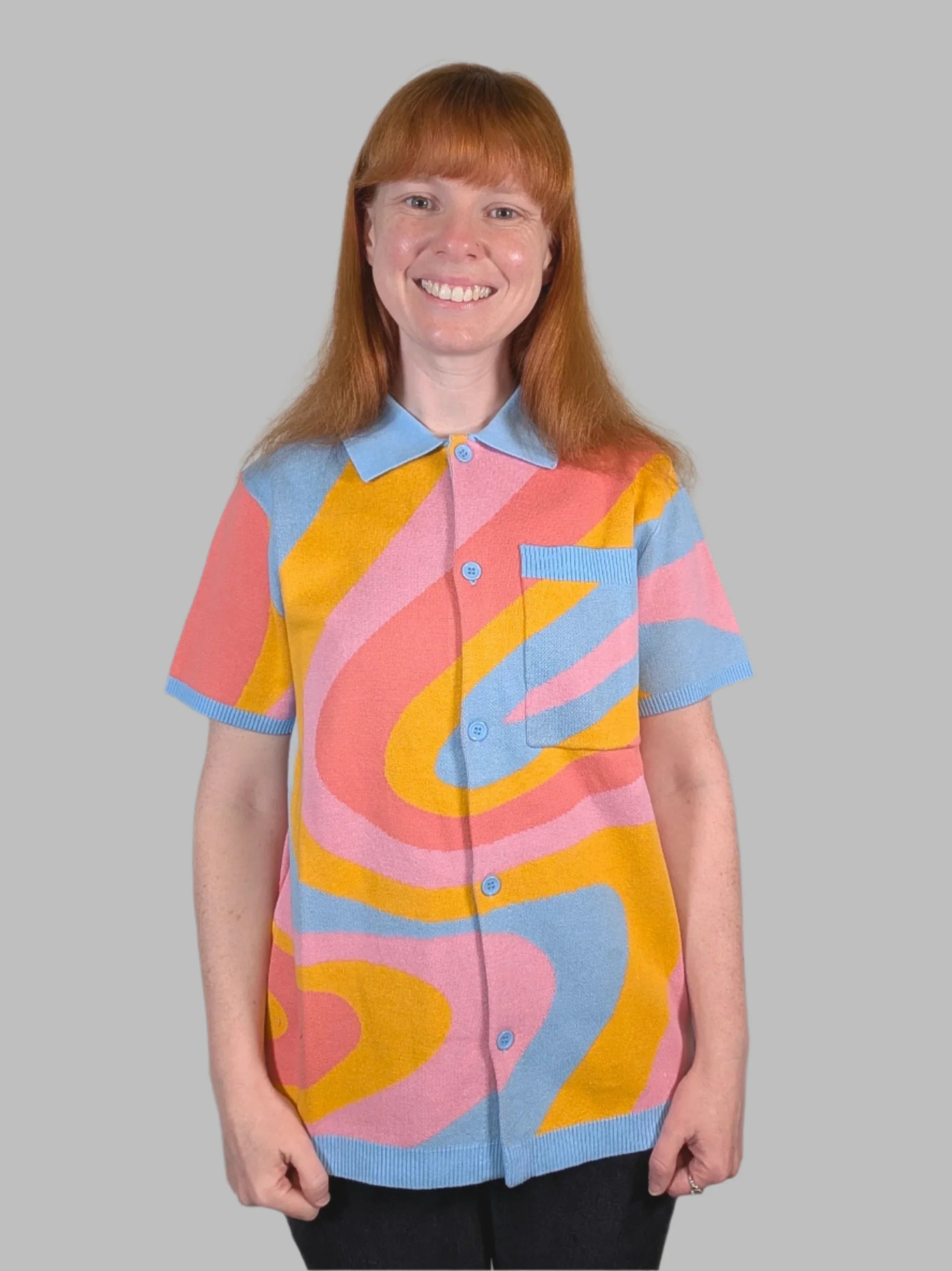 Beautiful Dreamer Button Up - Sleepy Peach
