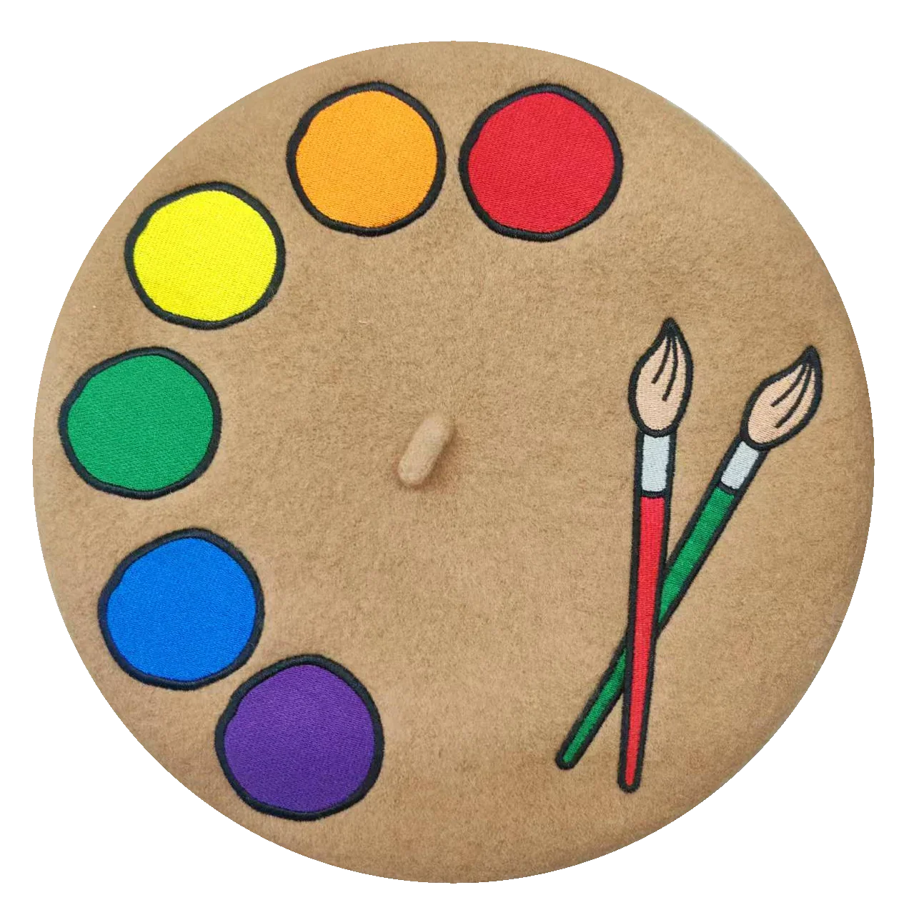 Art Palette Beret - Sleepy Peach