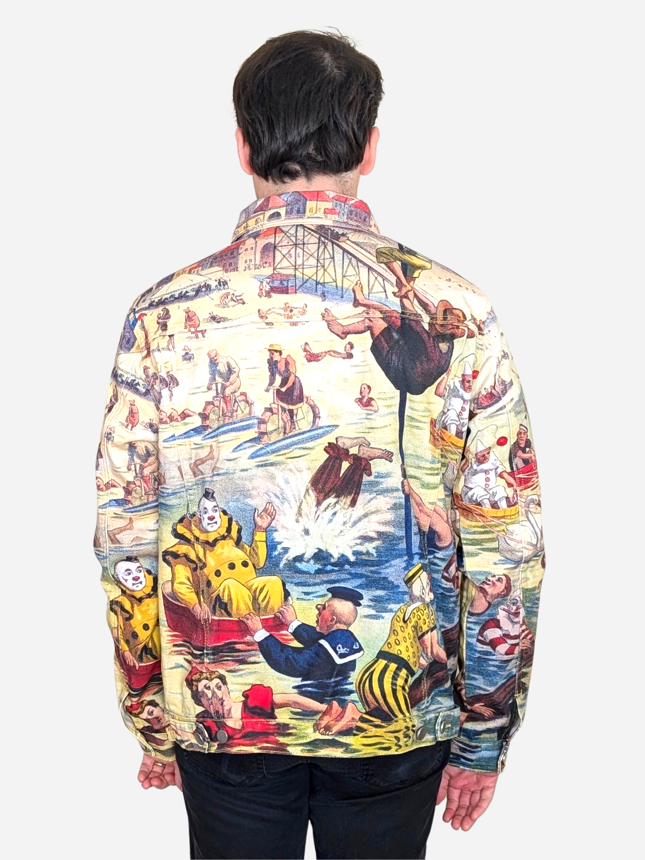 Sleepy Peach - Bathing Clown Denim Jacket