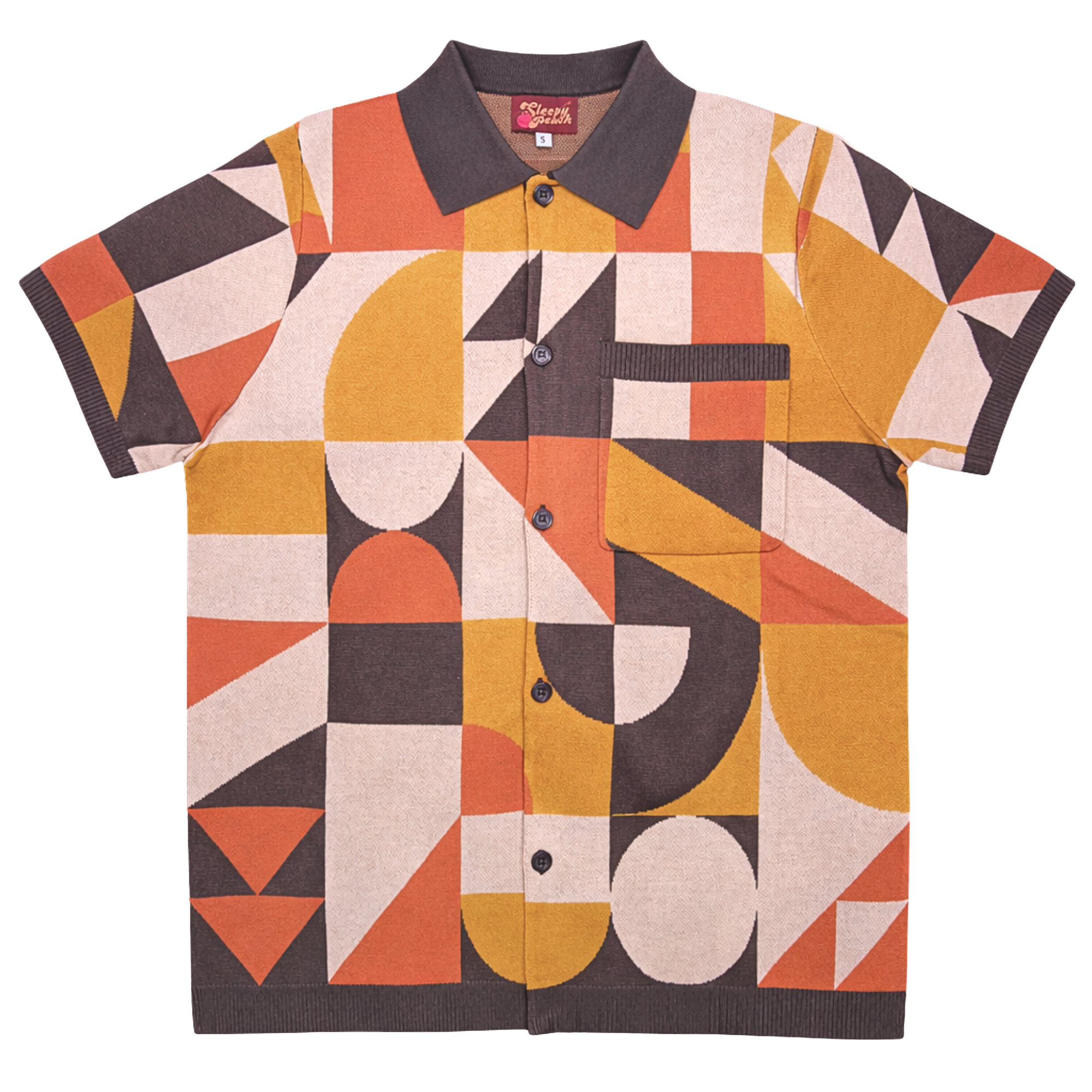 Bauhaus Button Up - Sleepy Peach 2982