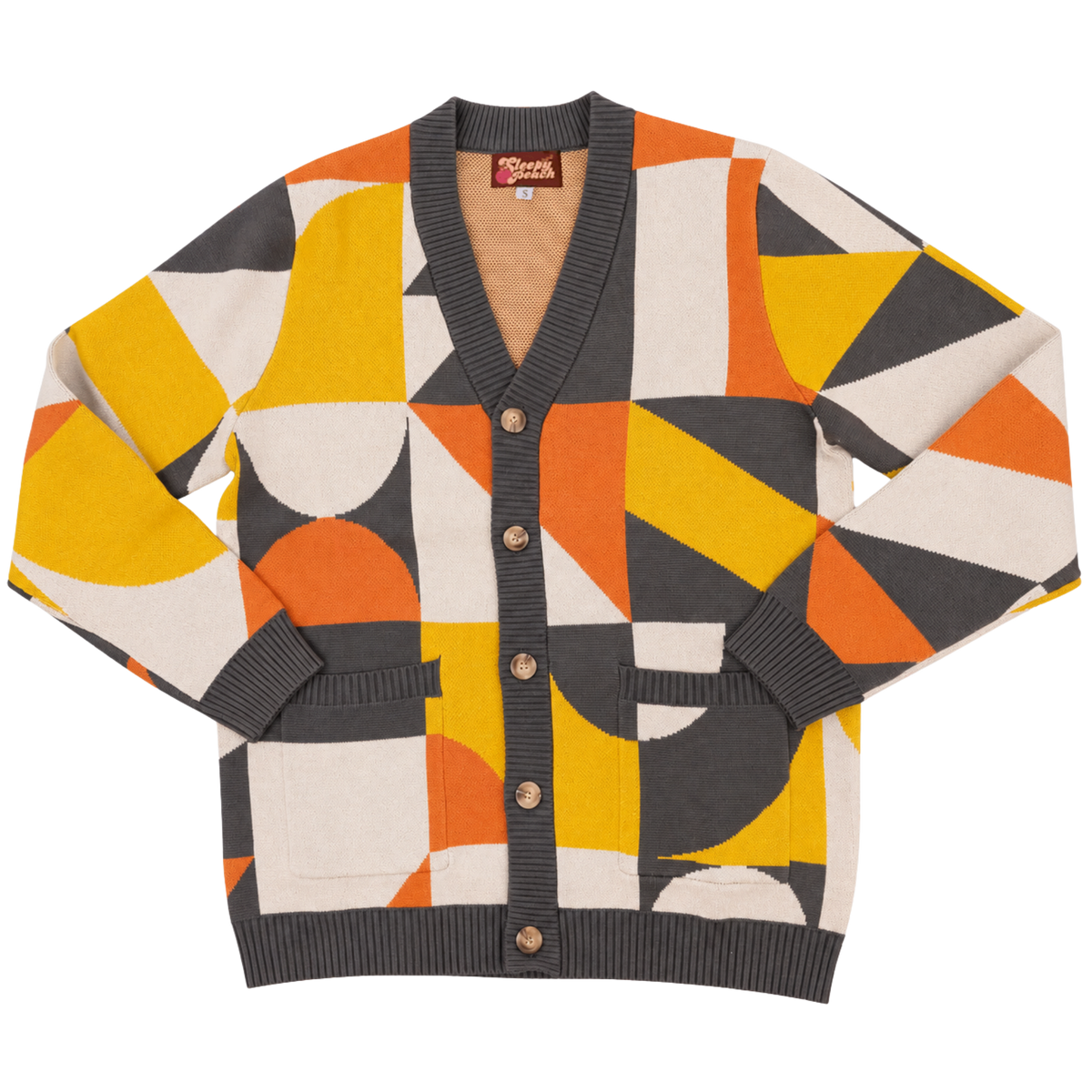 Bauhaus Cardigan - Sleepy Peach v 2